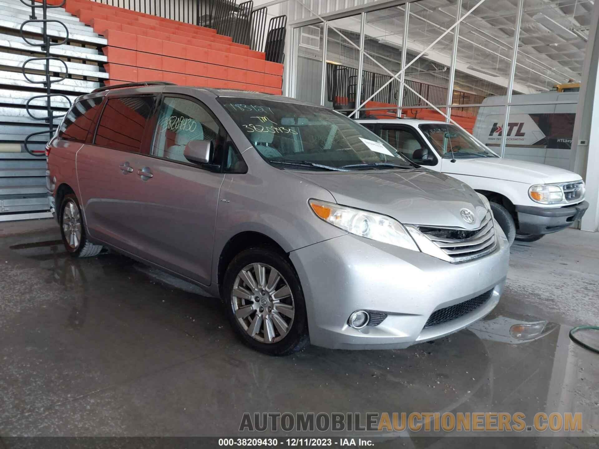 5TDJZ3DC3HS183127 TOYOTA SIENNA 2017