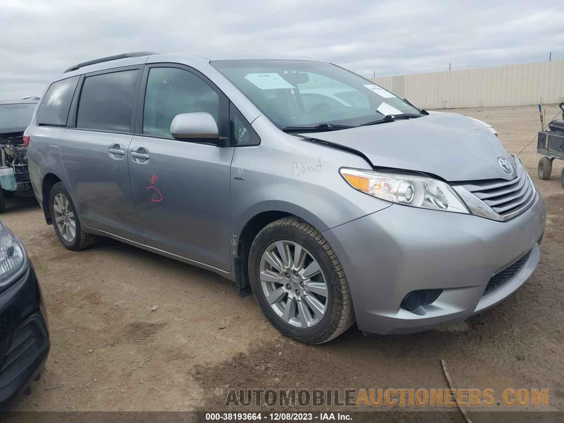 5TDJZ3DC4HS153148 TOYOTA SIENNA 2017