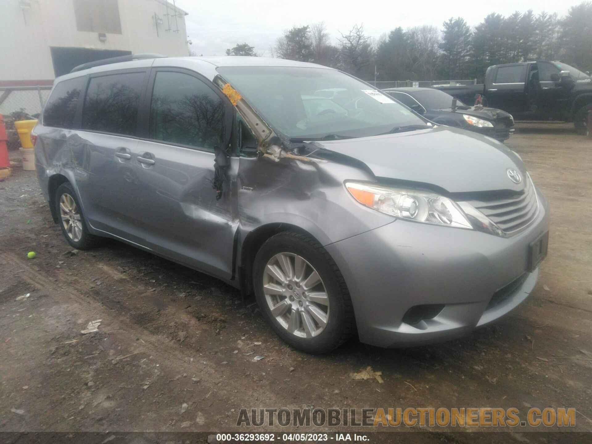 5TDJZ3DC6HS152499 TOYOTA SIENNA 2017