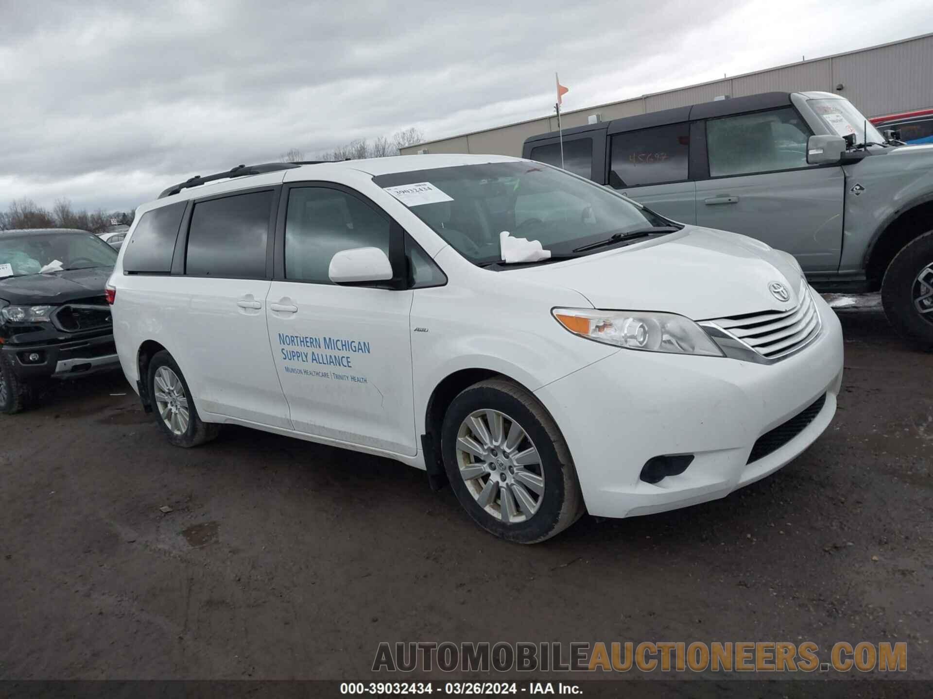 5TDJZ3DC6HS170369 TOYOTA SIENNA 2017