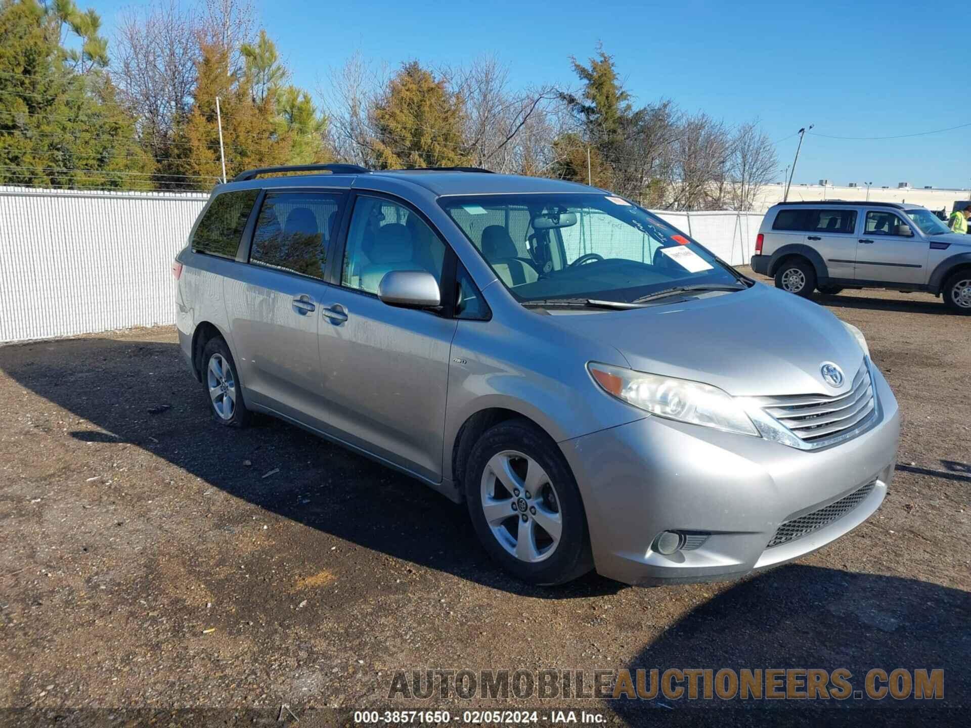 5TDJZ3DC6HS185759 TOYOTA SIENNA 2017