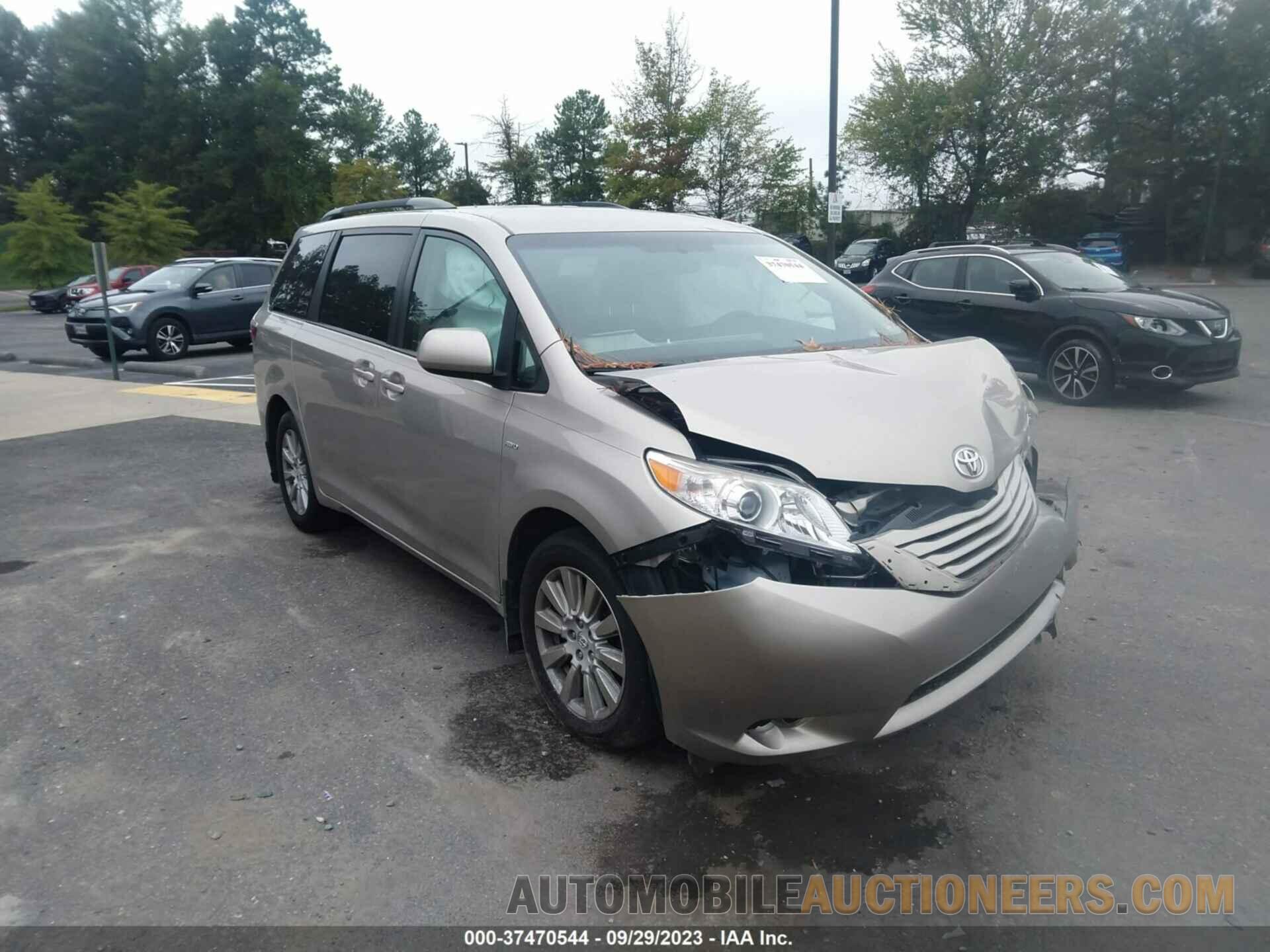 5TDJZ3DC6HS186541 TOYOTA SIENNA 2017