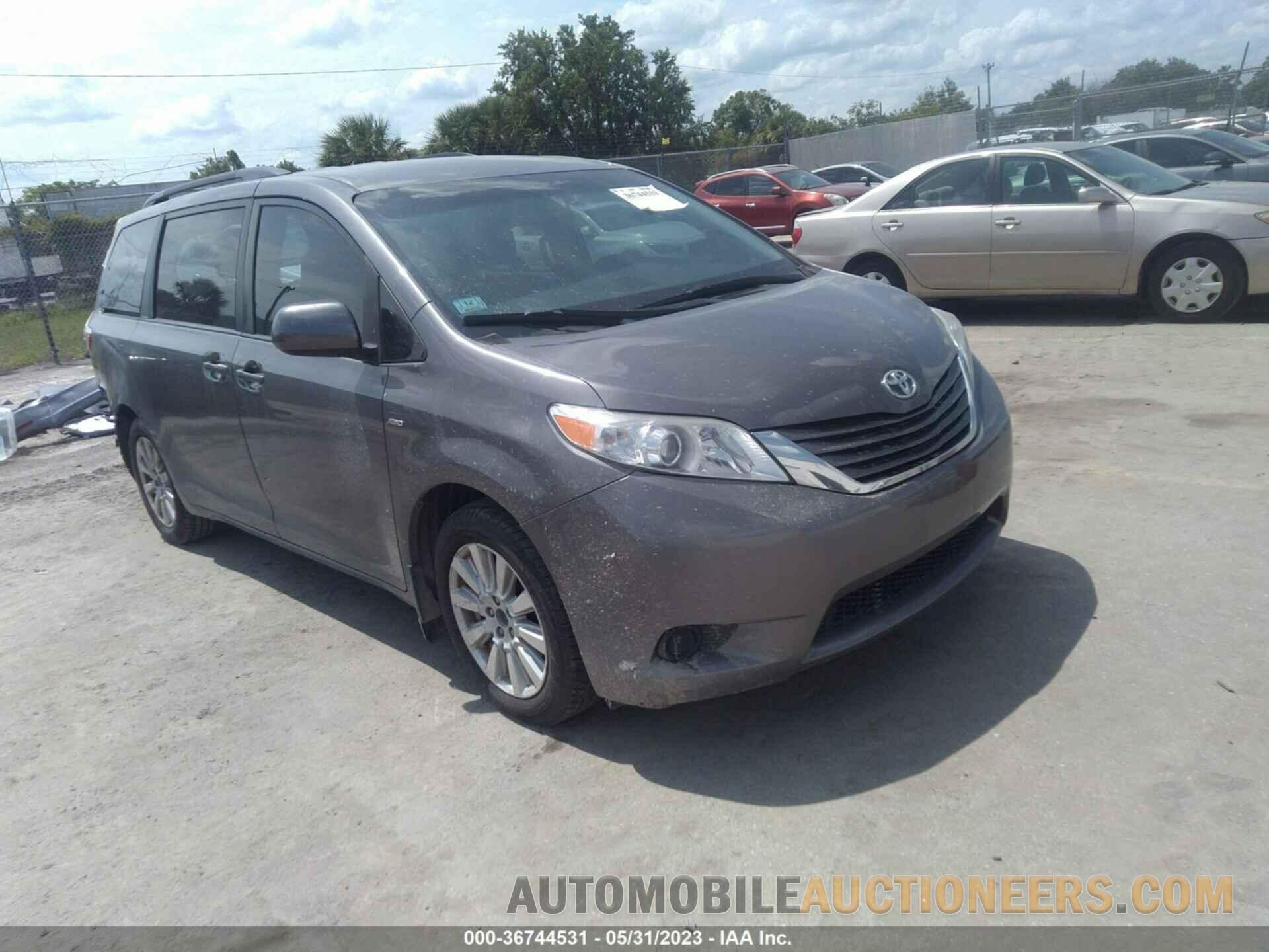 5TDJZ3DC9HS185335 TOYOTA SIENNA 2017