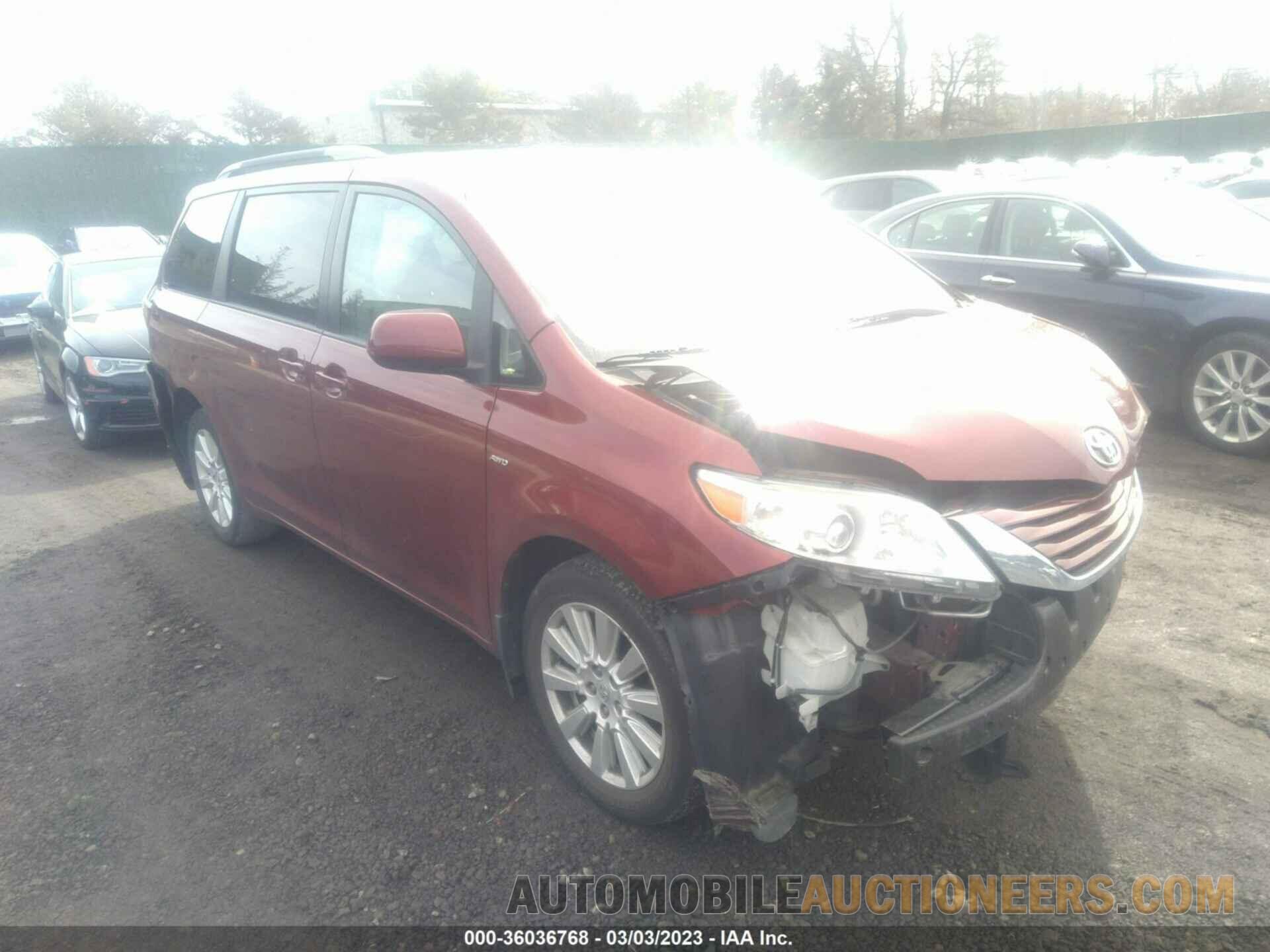 5TDJZ3DCXHS172996 TOYOTA SIENNA 2017