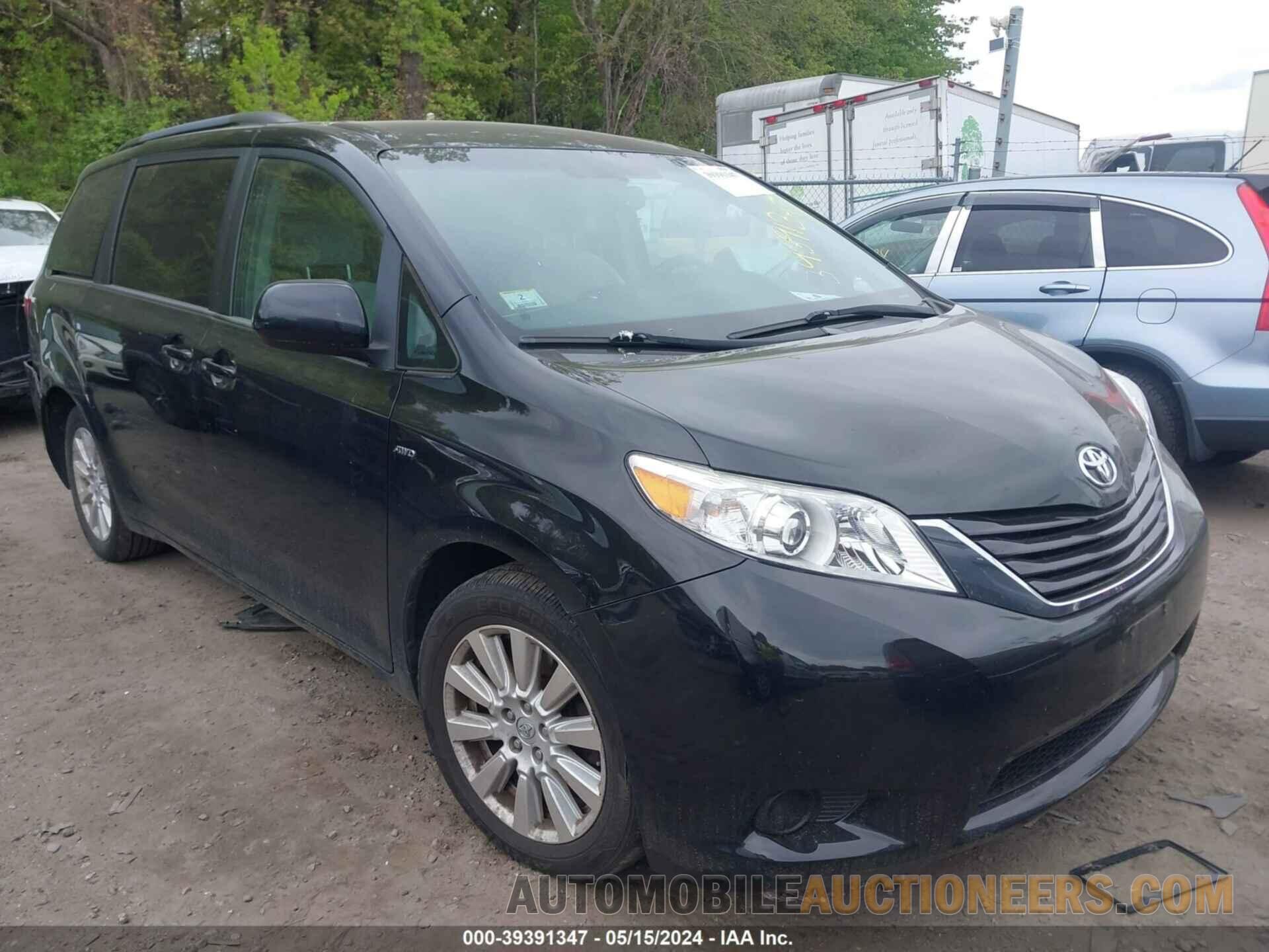 5TDJZ3DCXHS186347 TOYOTA SIENNA 2017