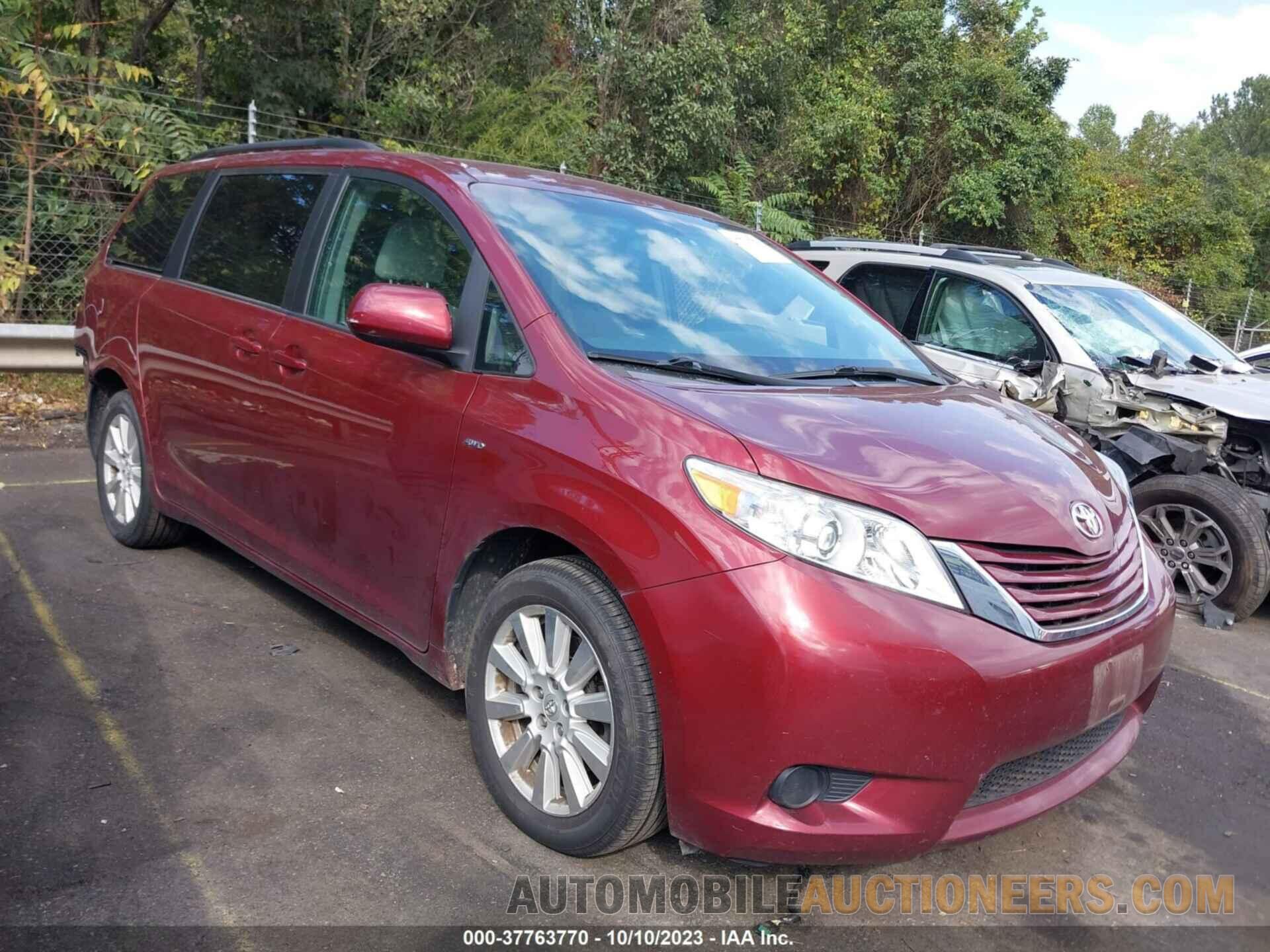 5TDJZ3DCXHS186509 TOYOTA SIENNA 2017