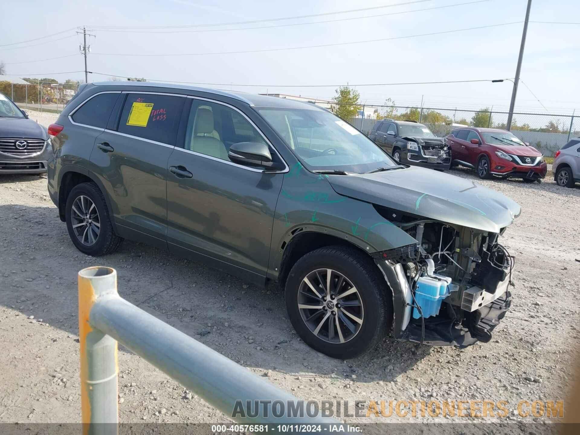 5TDJZRFH0HS365055 TOYOTA HIGHLANDER 2017