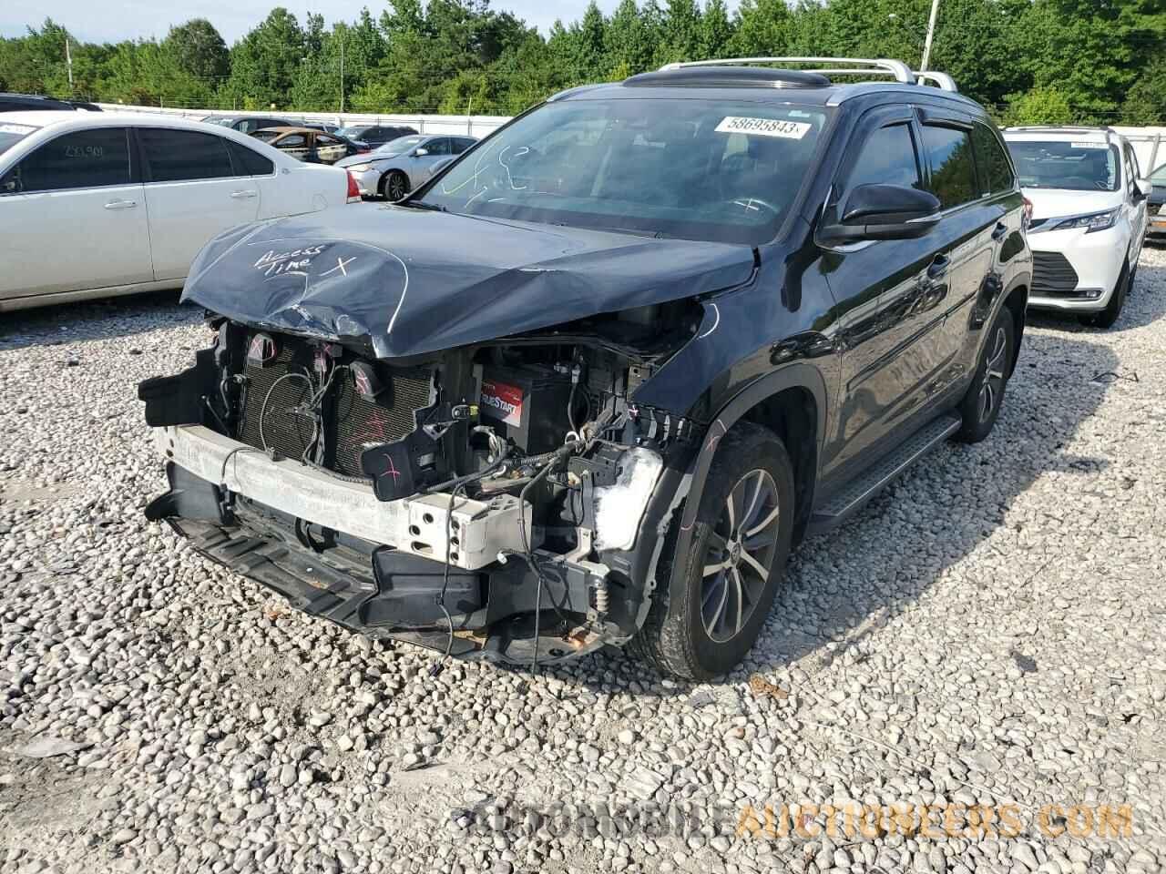 5TDJZRFH0HS404985 TOYOTA HIGHLANDER 2017