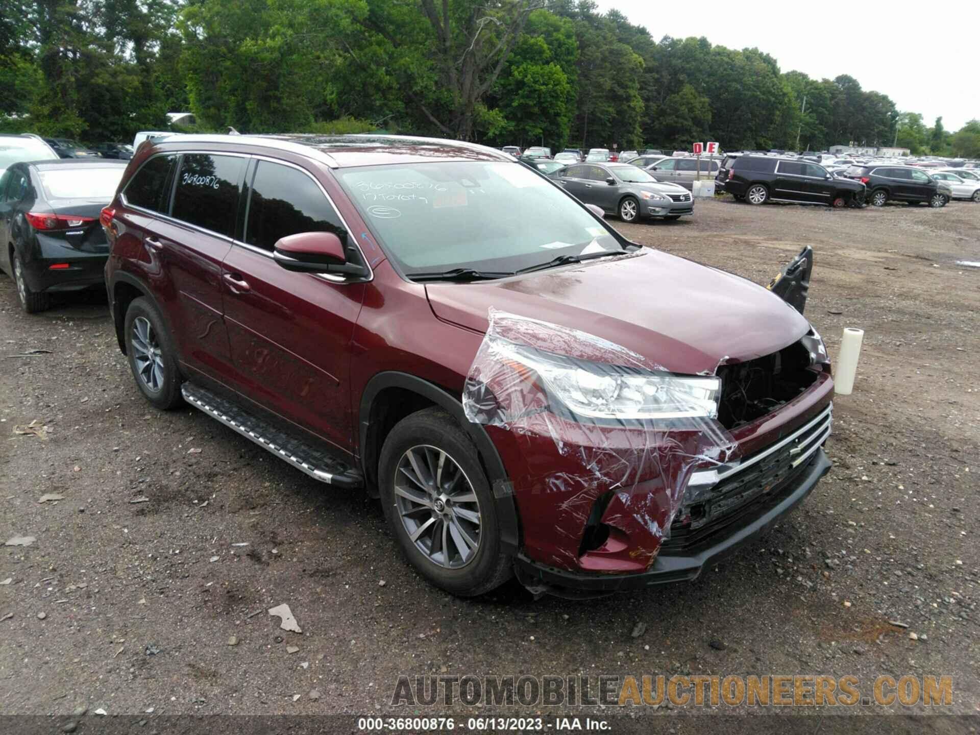 5TDJZRFH0HS440806 TOYOTA HIGHLANDER 2017