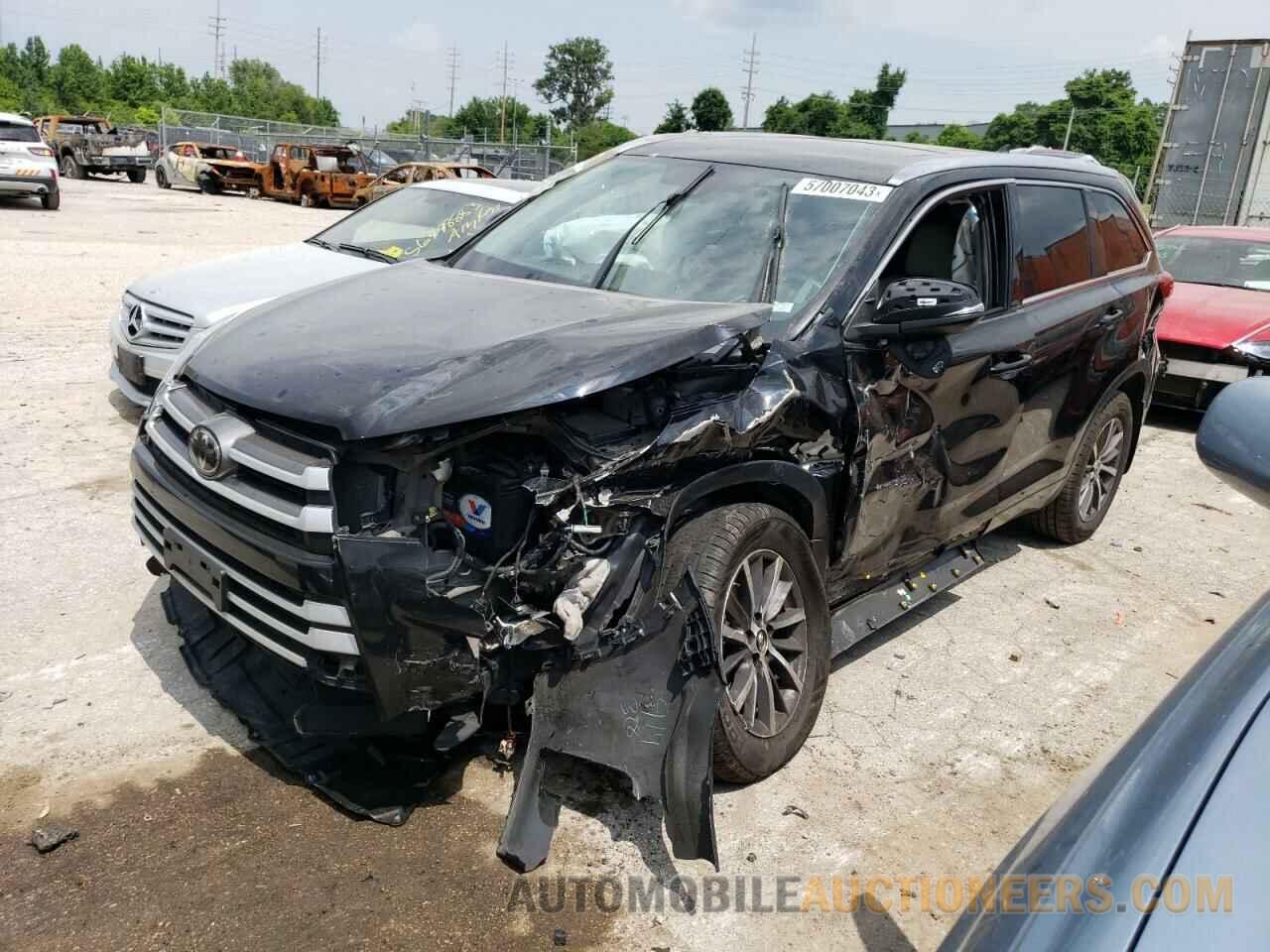 5TDJZRFH0JS857784 TOYOTA HIGHLANDER 2018