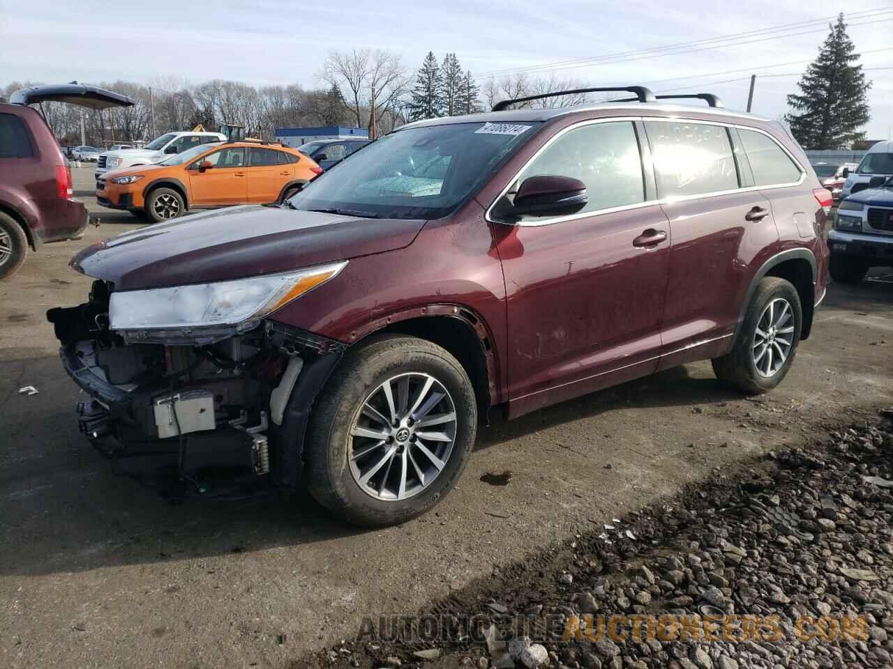 5TDJZRFH0JS859244 TOYOTA HIGHLANDER 2018