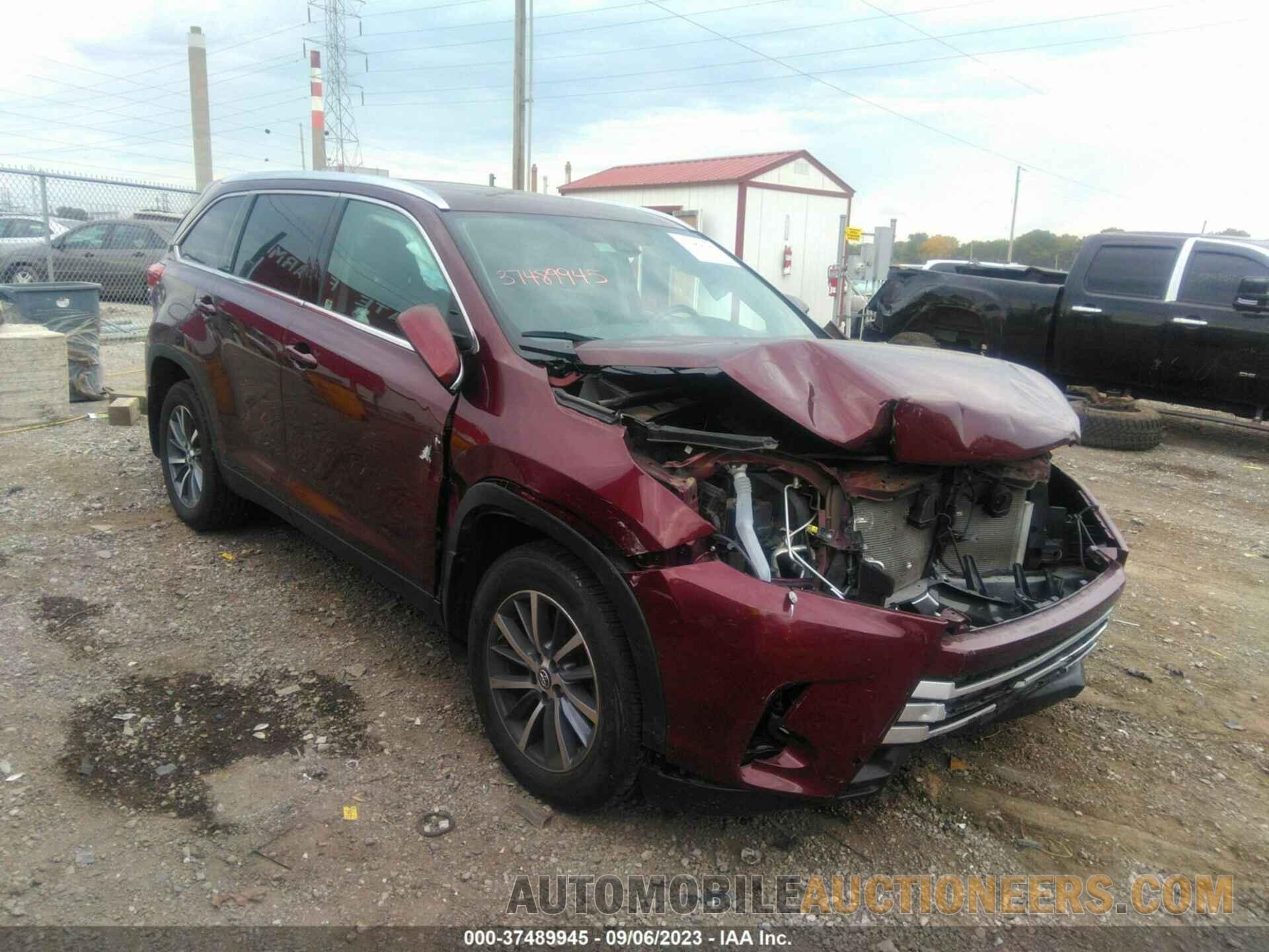 5TDJZRFH0KS917029 TOYOTA HIGHLANDER 2019