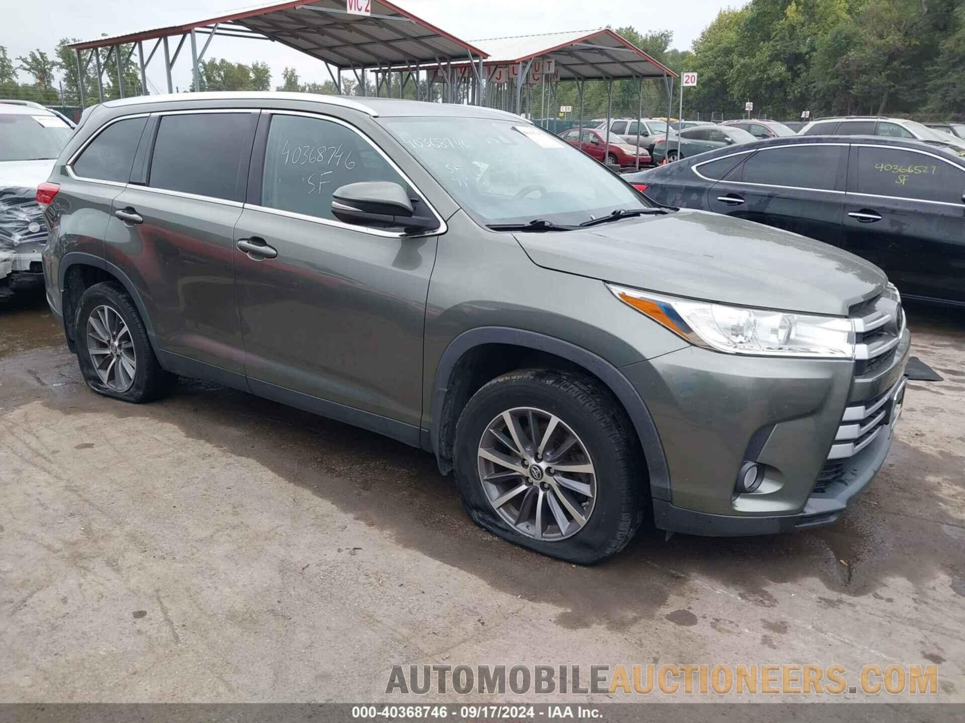 5TDJZRFH0KS927821 TOYOTA HIGHLANDER 2019