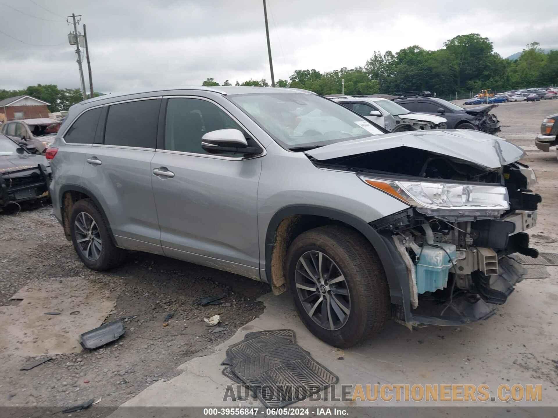 5TDJZRFH1HS376100 TOYOTA HIGHLANDER 2017