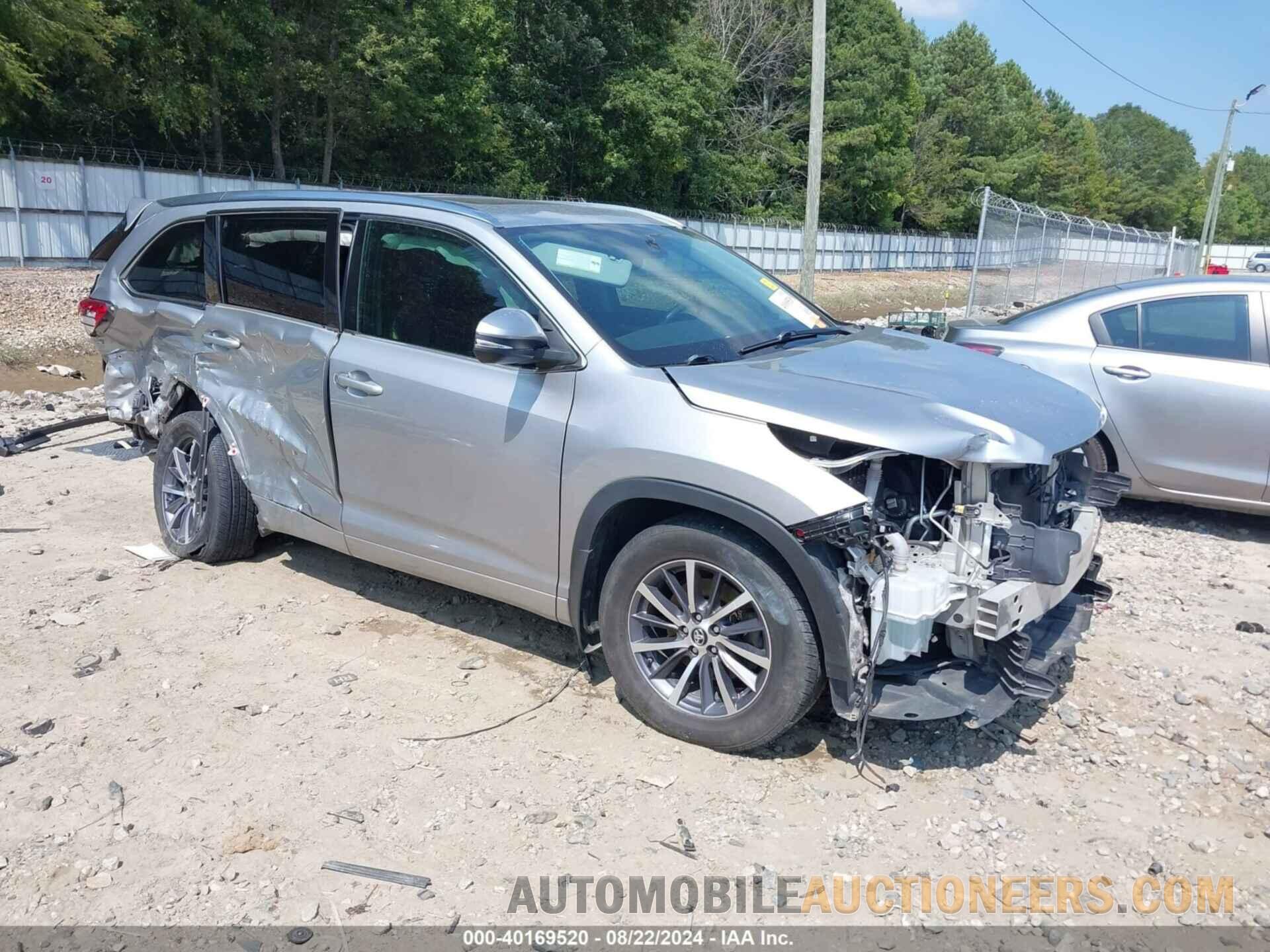 5TDJZRFH1HS410827 TOYOTA HIGHLANDER 2017