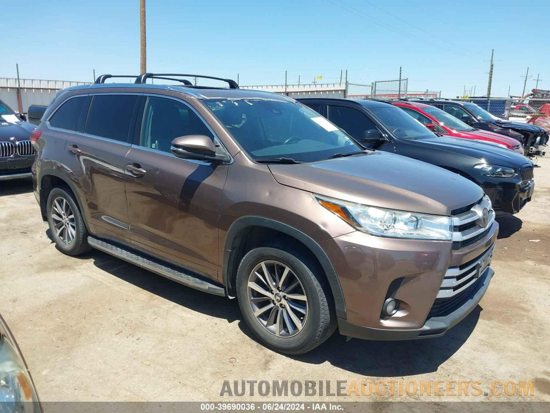 5TDJZRFH1HS443391 TOYOTA HIGHLANDER 2017