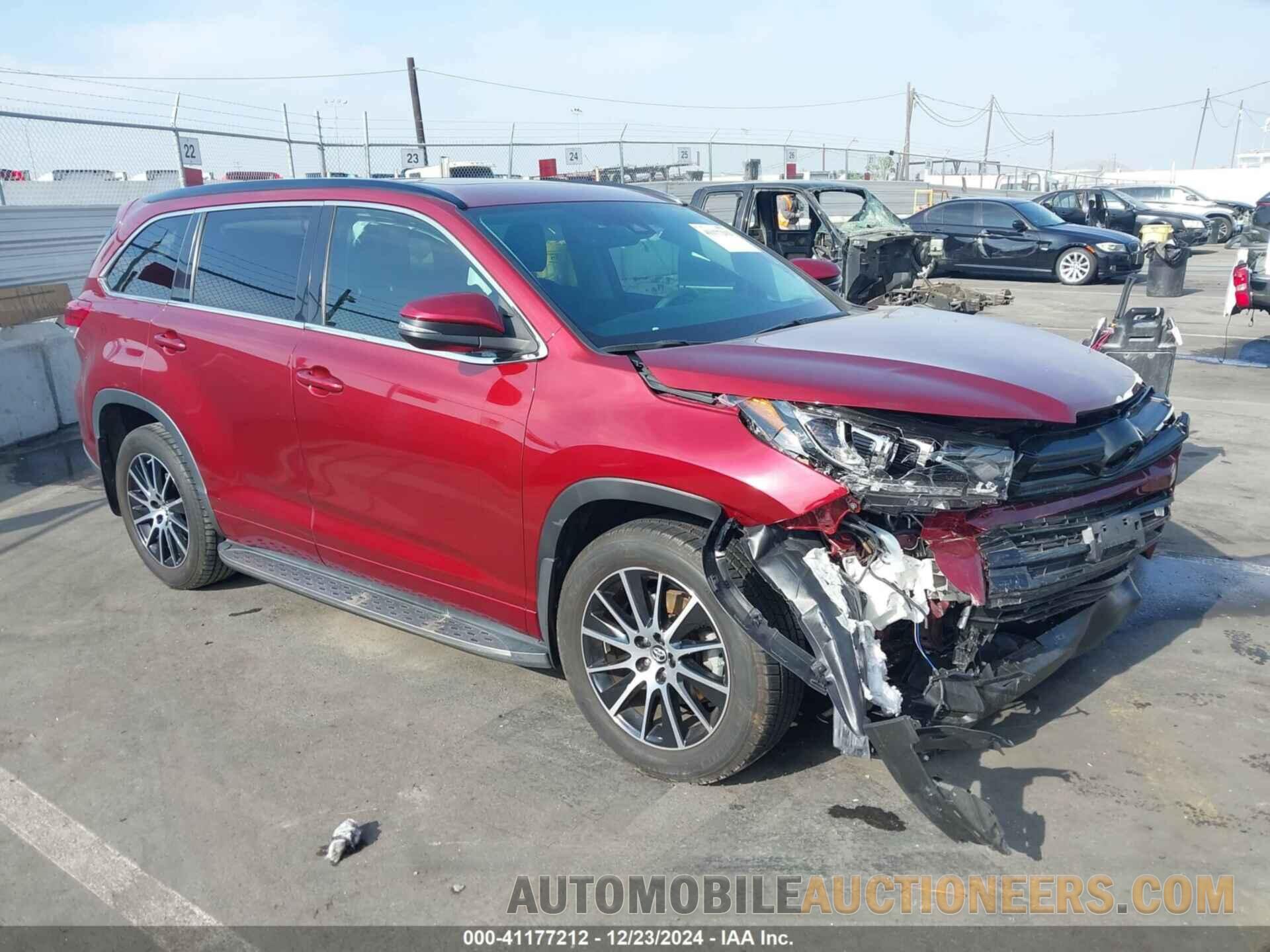 5TDJZRFH1HS453306 TOYOTA HIGHLANDER 2017