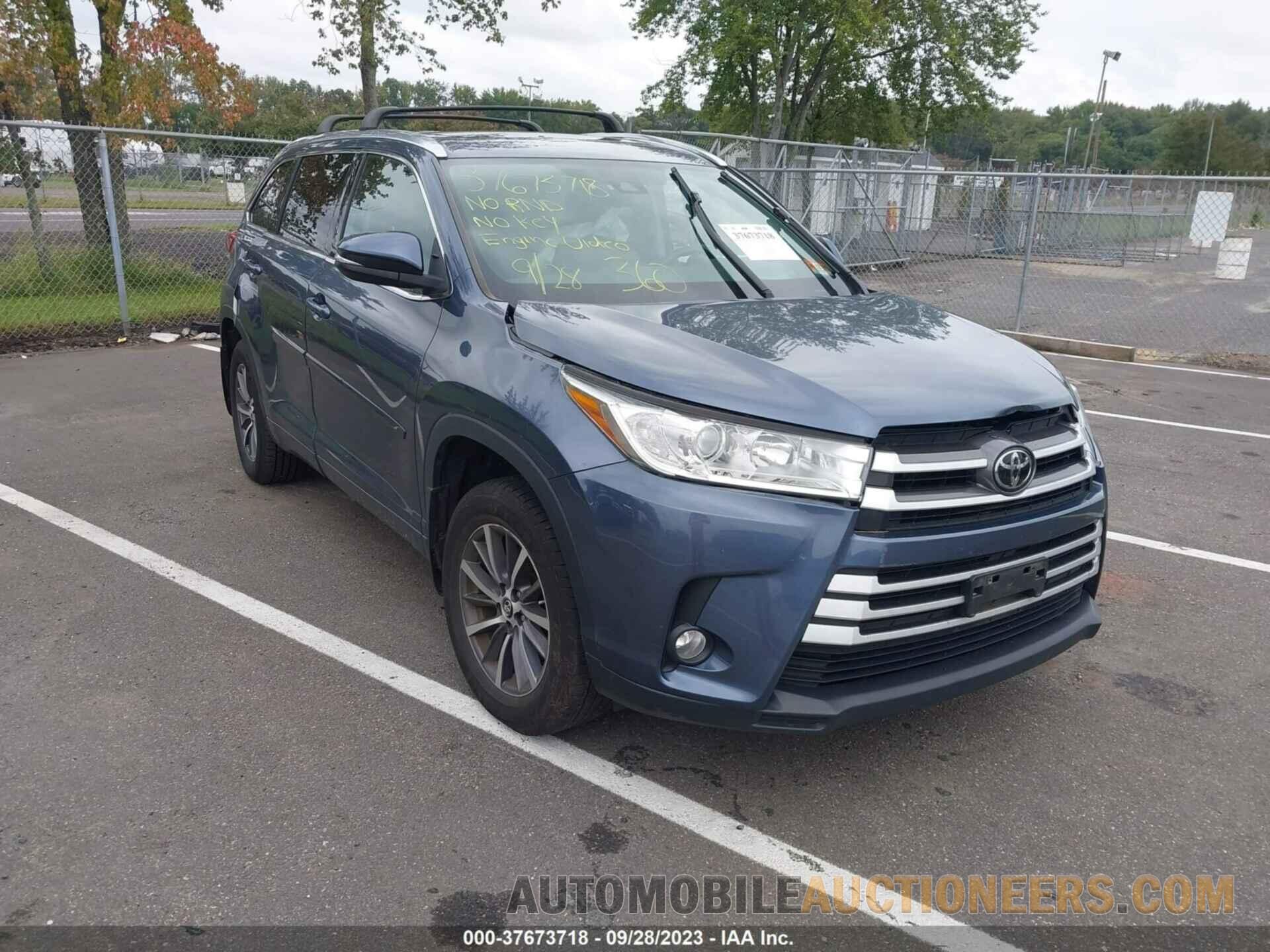 5TDJZRFH1JS496470 TOYOTA HIGHLANDER 2018