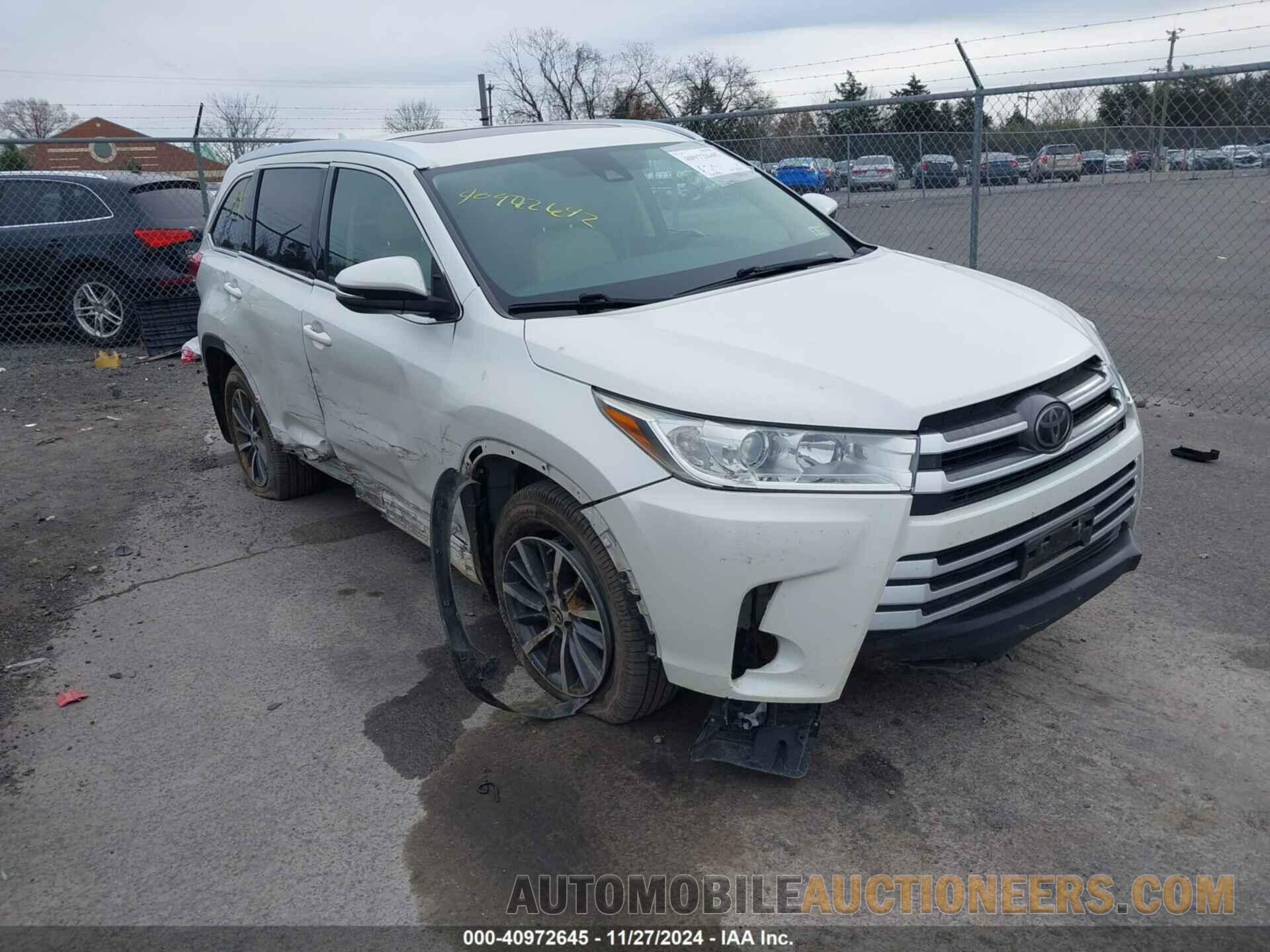 5TDJZRFH1JS529242 TOYOTA HIGHLANDER 2018