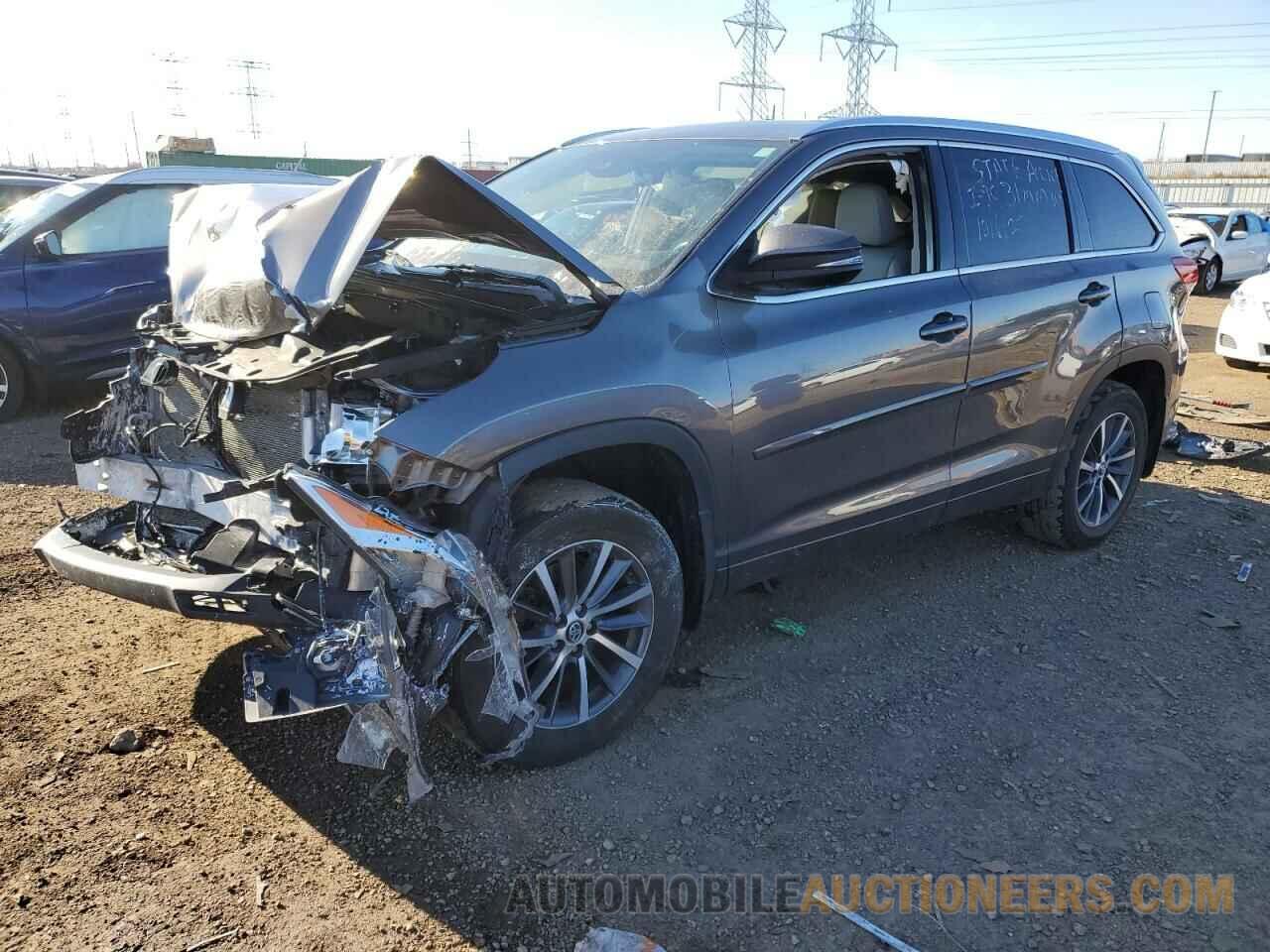 5TDJZRFH1JS544372 TOYOTA HIGHLANDER 2018