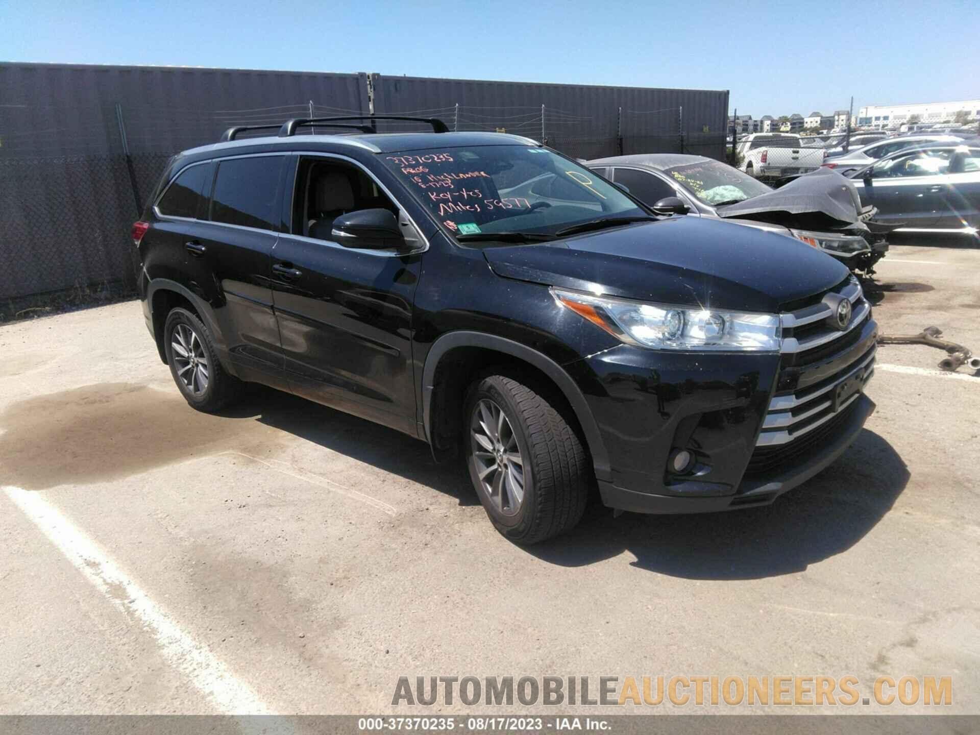 5TDJZRFH1JS545506 TOYOTA HIGHLANDER 2018