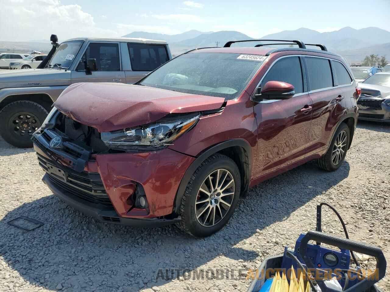 5TDJZRFH1JS550835 TOYOTA HIGHLANDER 2018