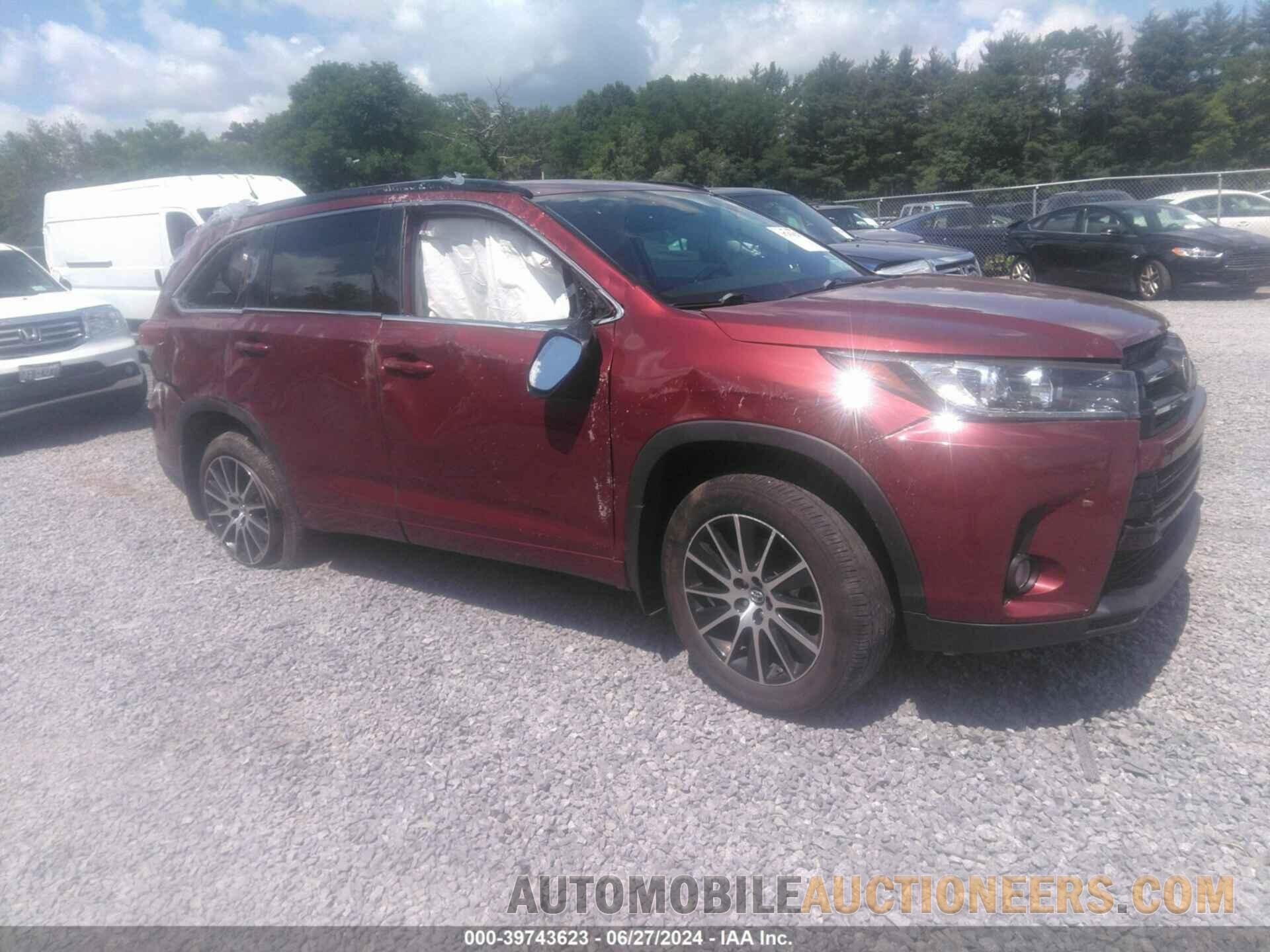 5TDJZRFH1JS817195 TOYOTA HIGHLANDER 2018