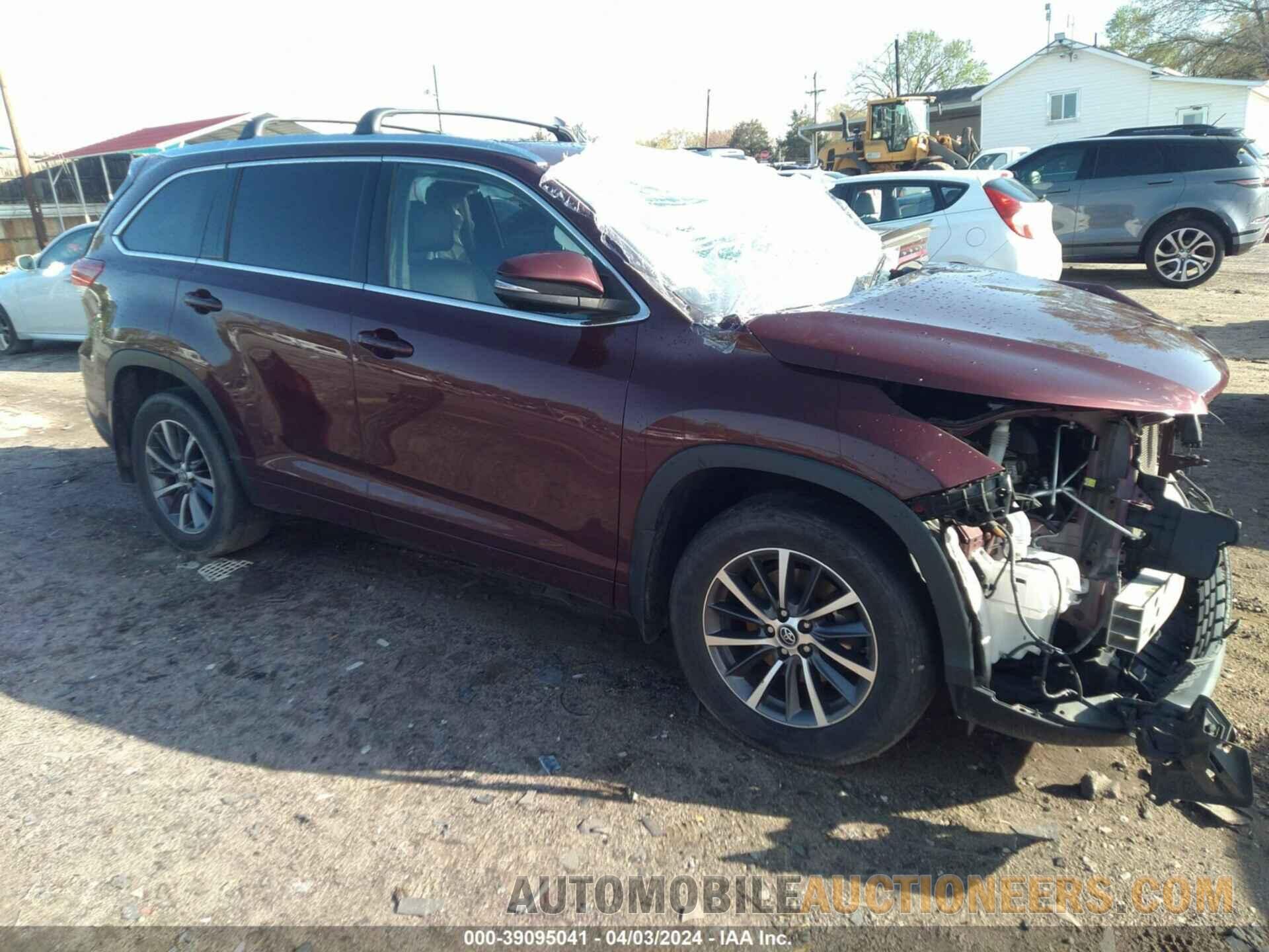 5TDJZRFH1JS871581 TOYOTA HIGHLANDER 2018