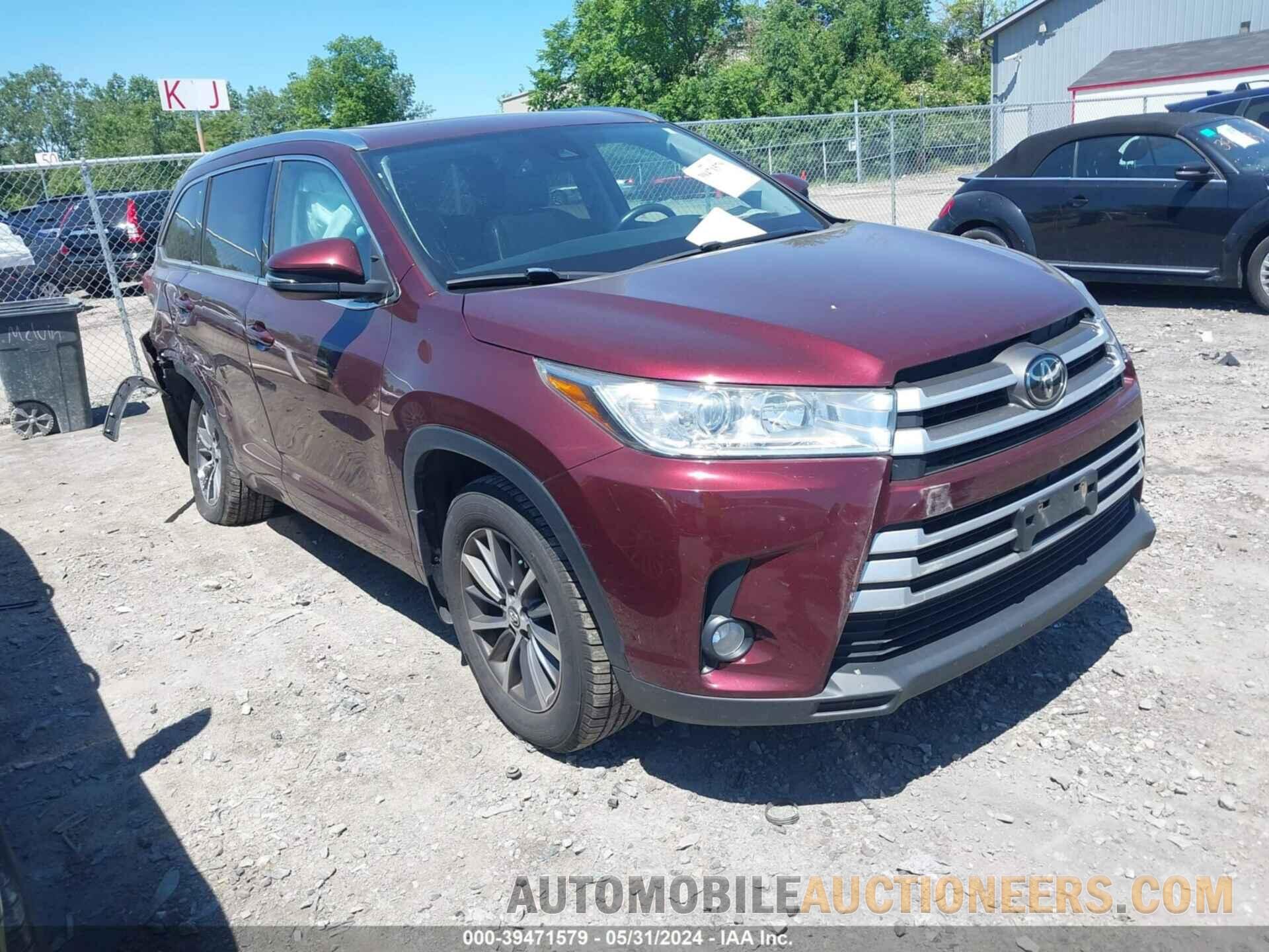 5TDJZRFH1JS900836 TOYOTA HIGHLANDER 2018