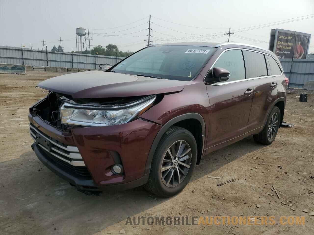 5TDJZRFH1JS903459 TOYOTA HIGHLANDER 2018