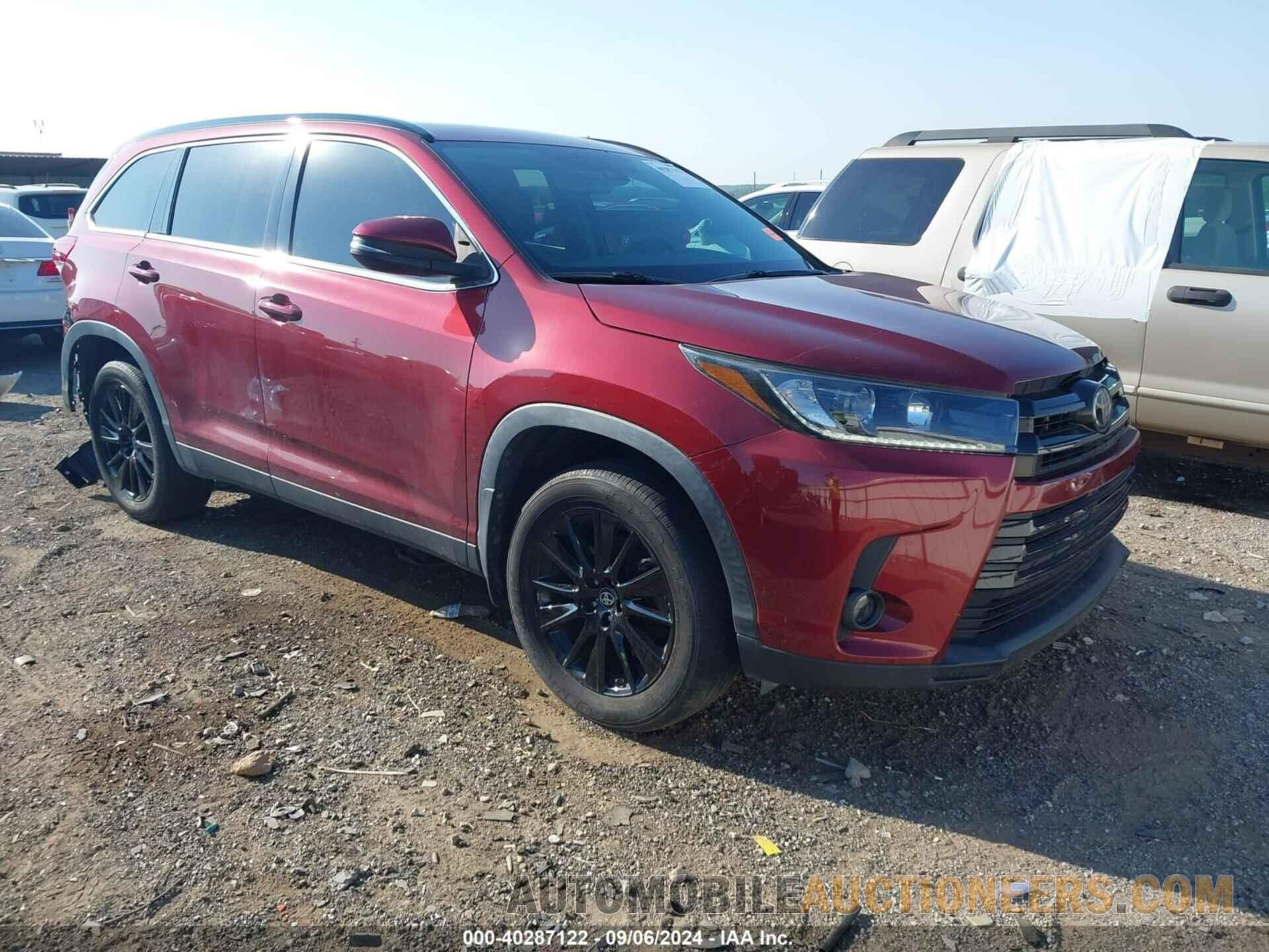 5TDJZRFH1KS584274 TOYOTA HIGHLANDER 2019