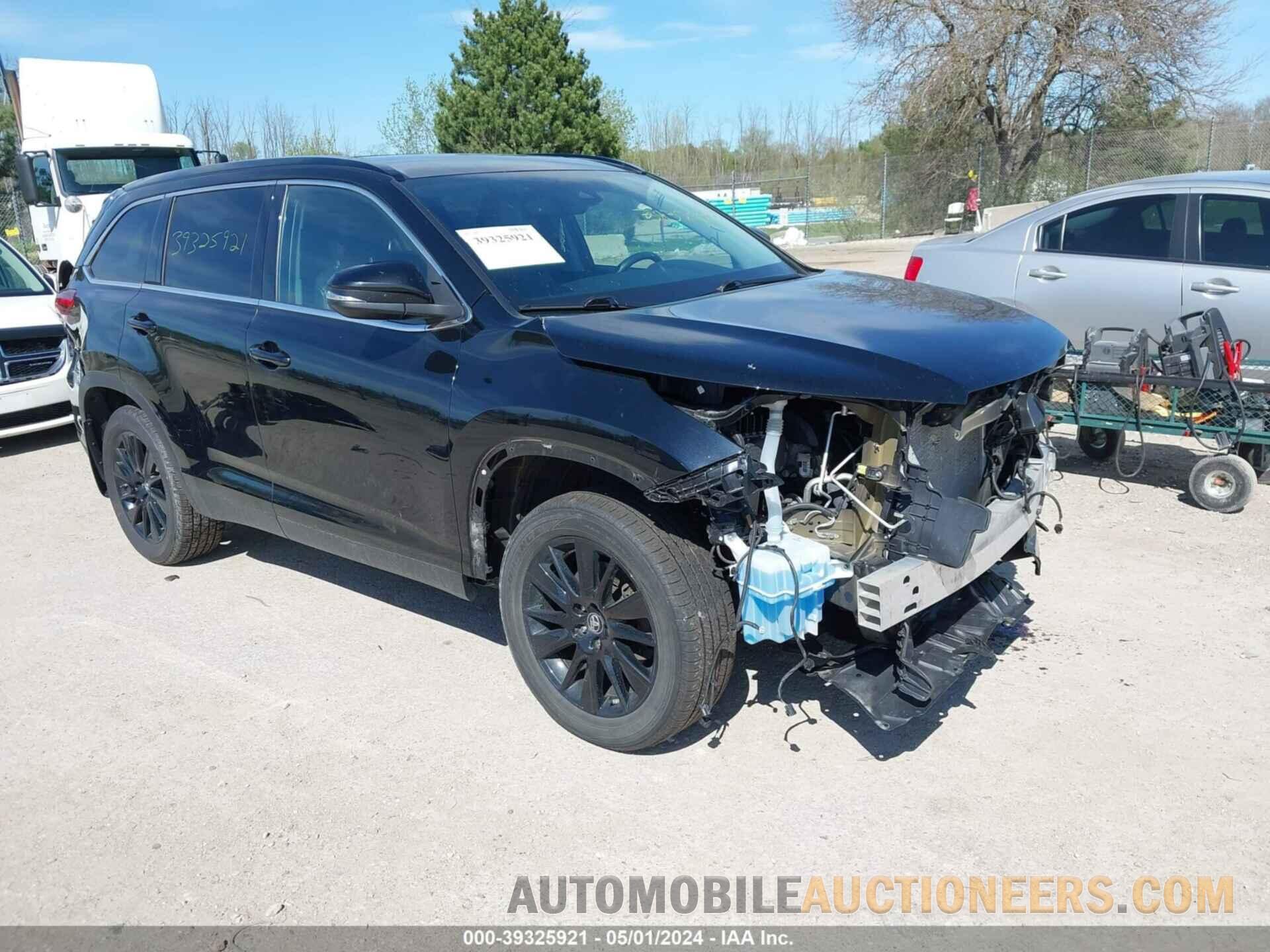 5TDJZRFH1KS607438 TOYOTA HIGHLANDER 2019