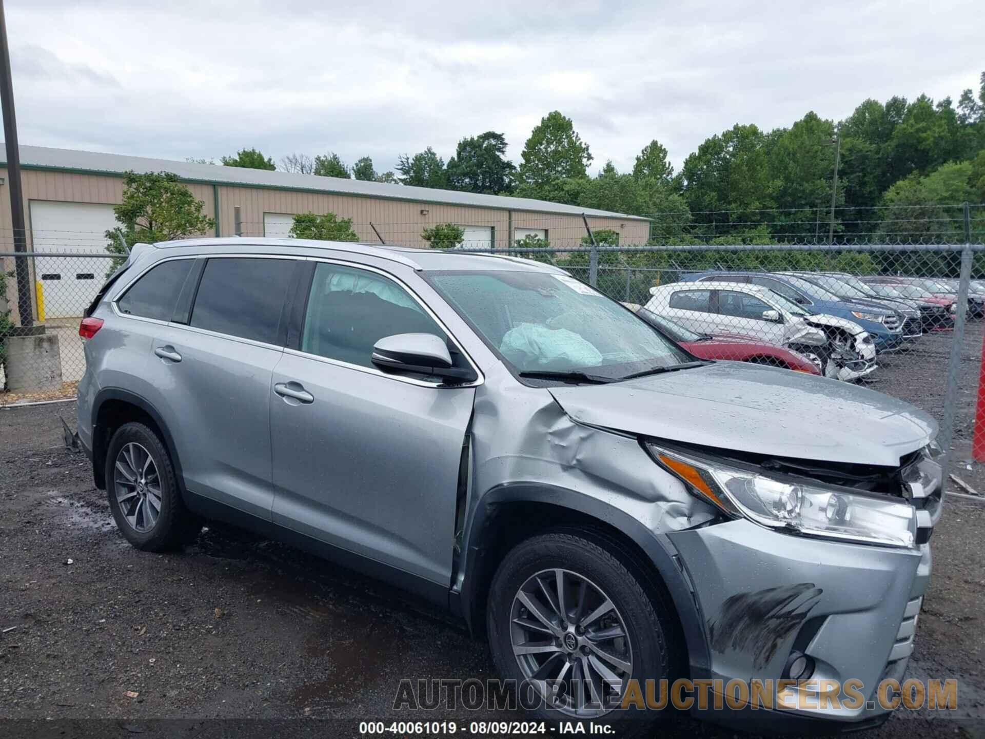 5TDJZRFH1KS620352 TOYOTA HIGHLANDER 2019