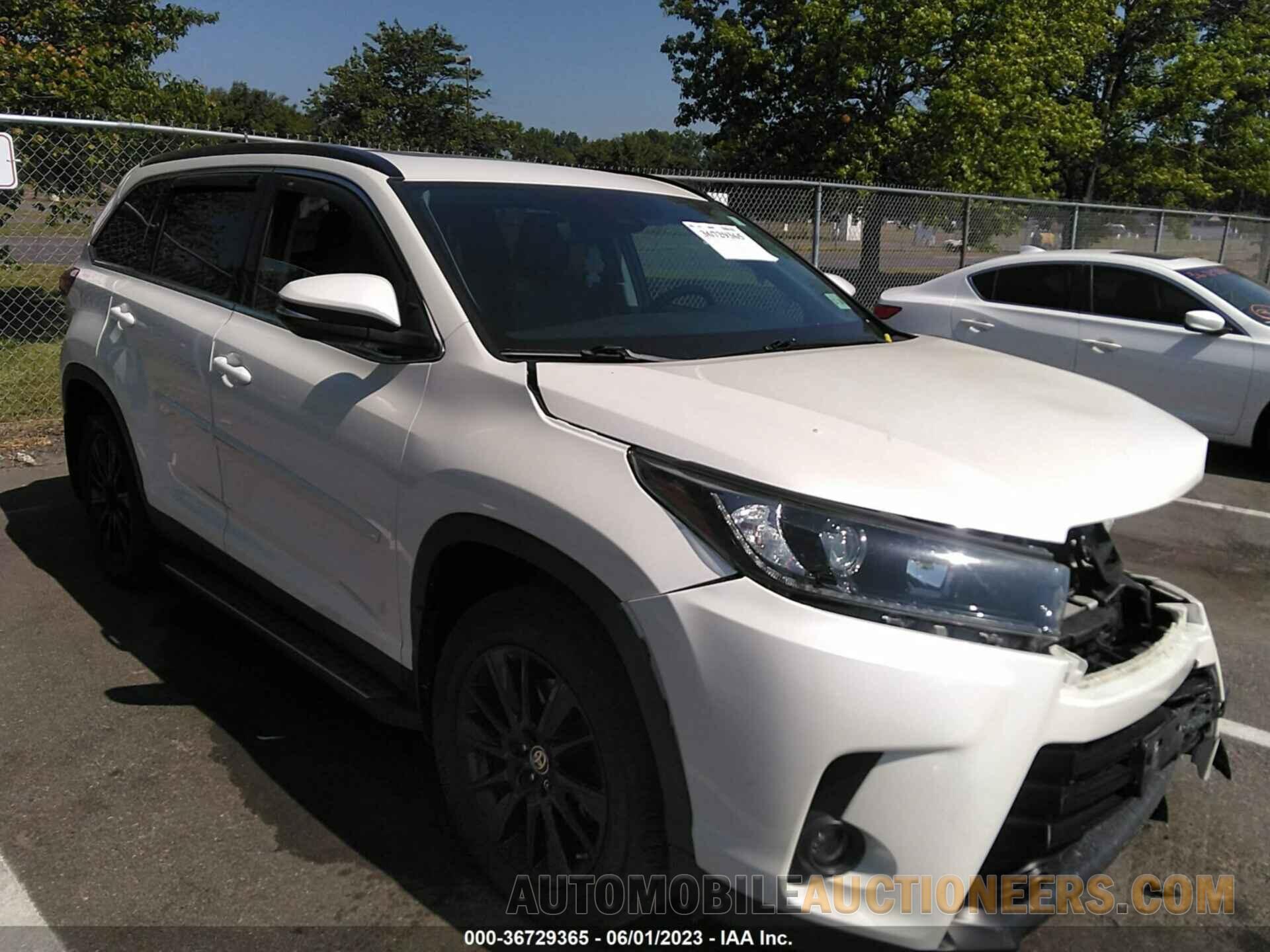 5TDJZRFH1KS626037 TOYOTA HIGHLANDER 2019