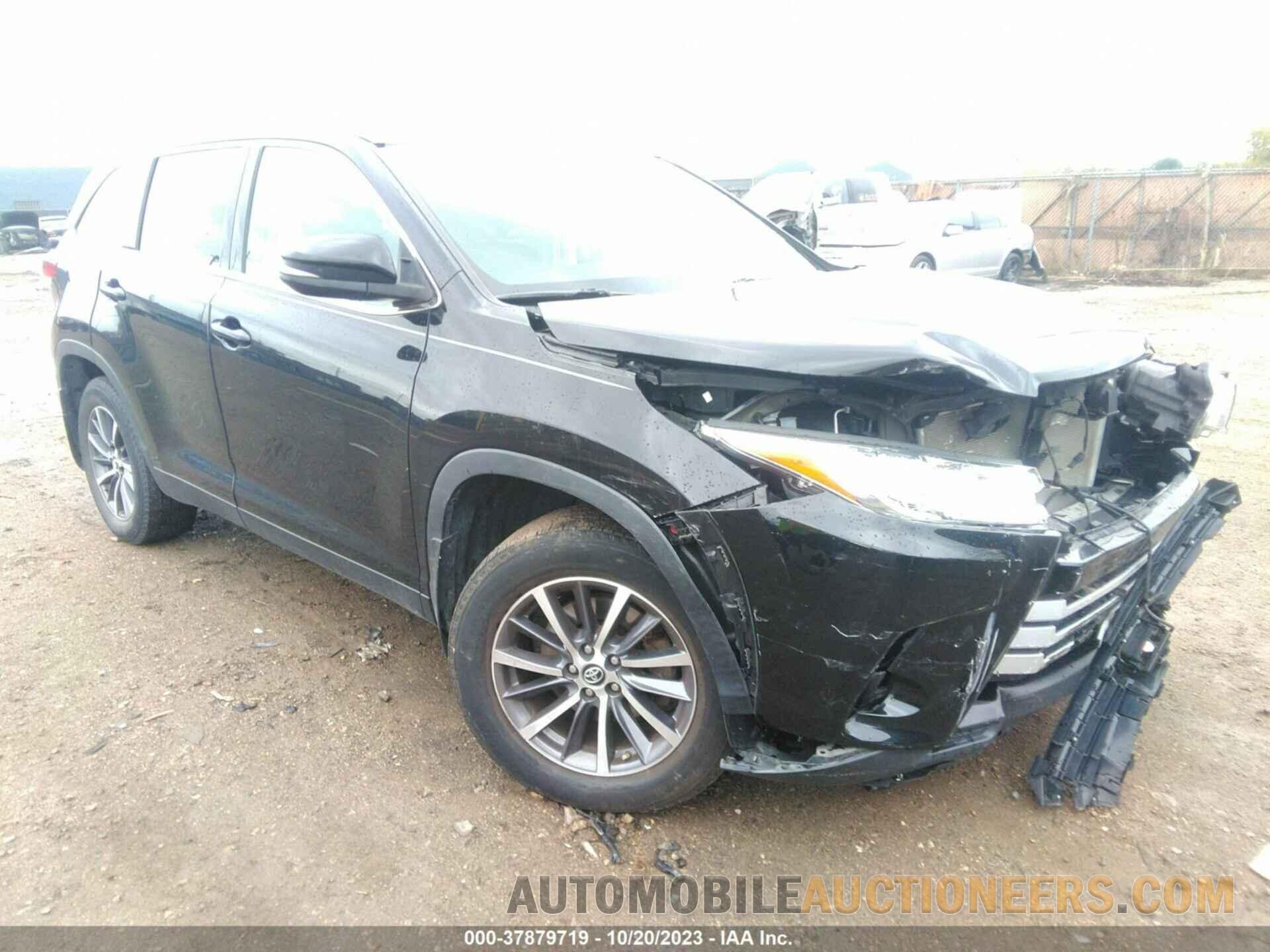 5TDJZRFH1KS710455 TOYOTA HIGHLANDER 2019