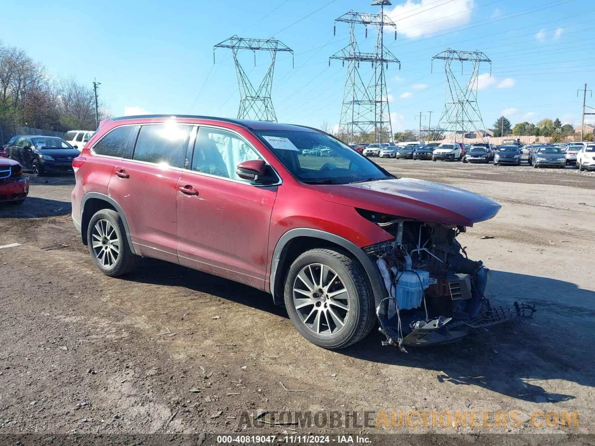 5TDJZRFH2HS387512 TOYOTA HIGHLANDER 2017