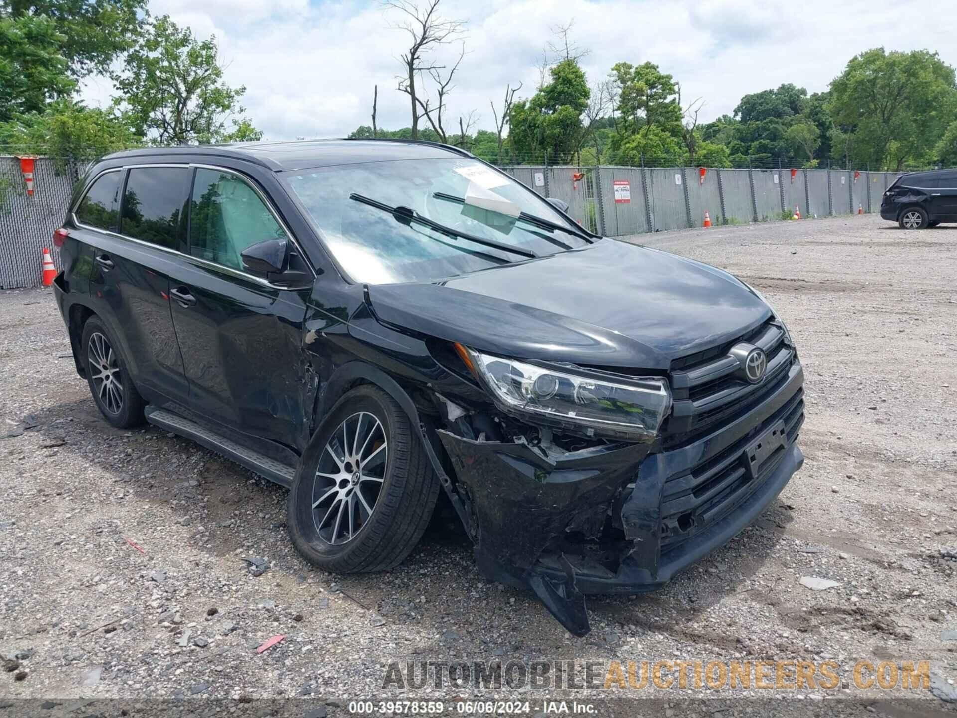 5TDJZRFH2HS438605 TOYOTA HIGHLANDER 2017