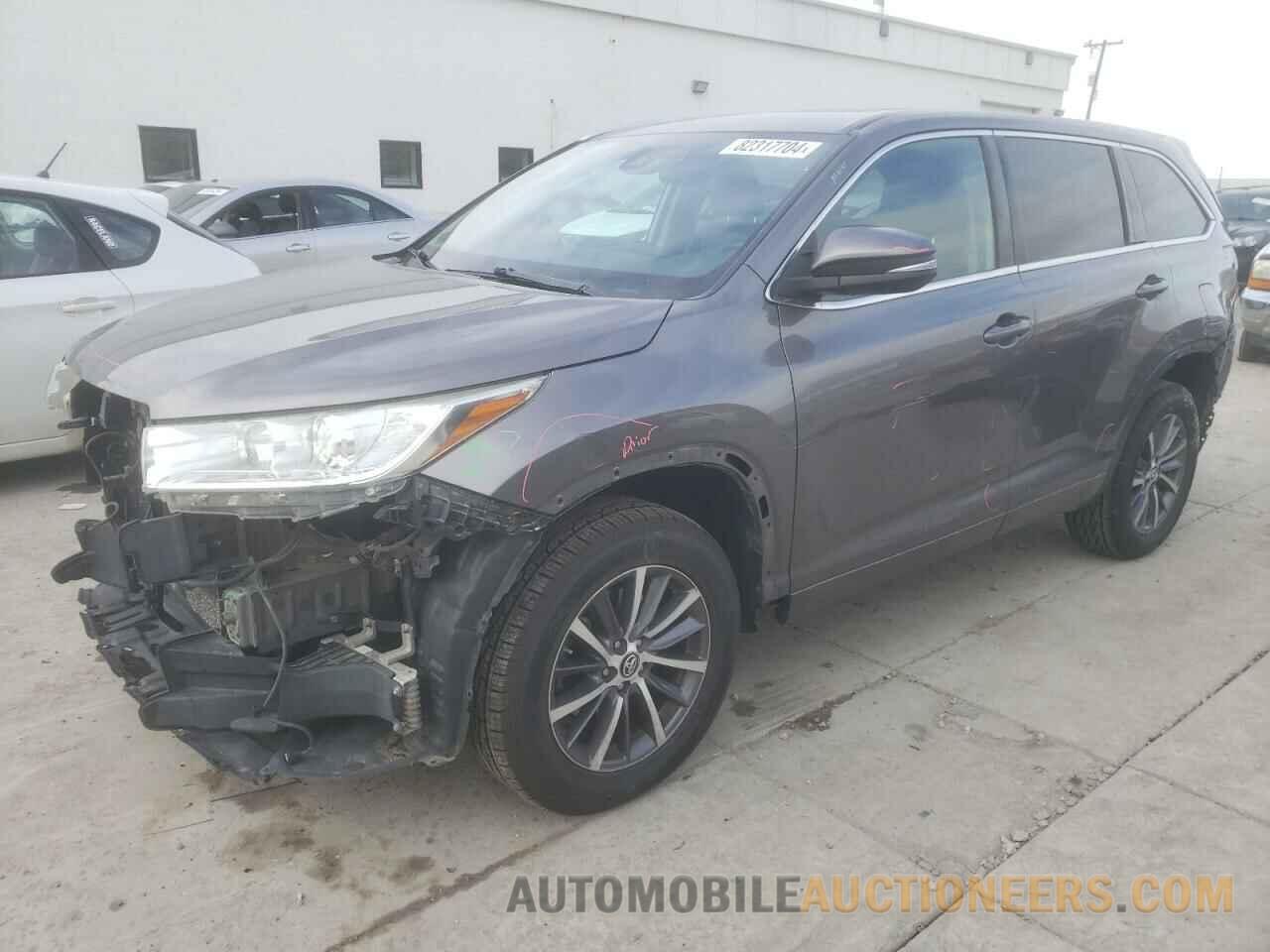 5TDJZRFH2JS523160 TOYOTA HIGHLANDER 2018