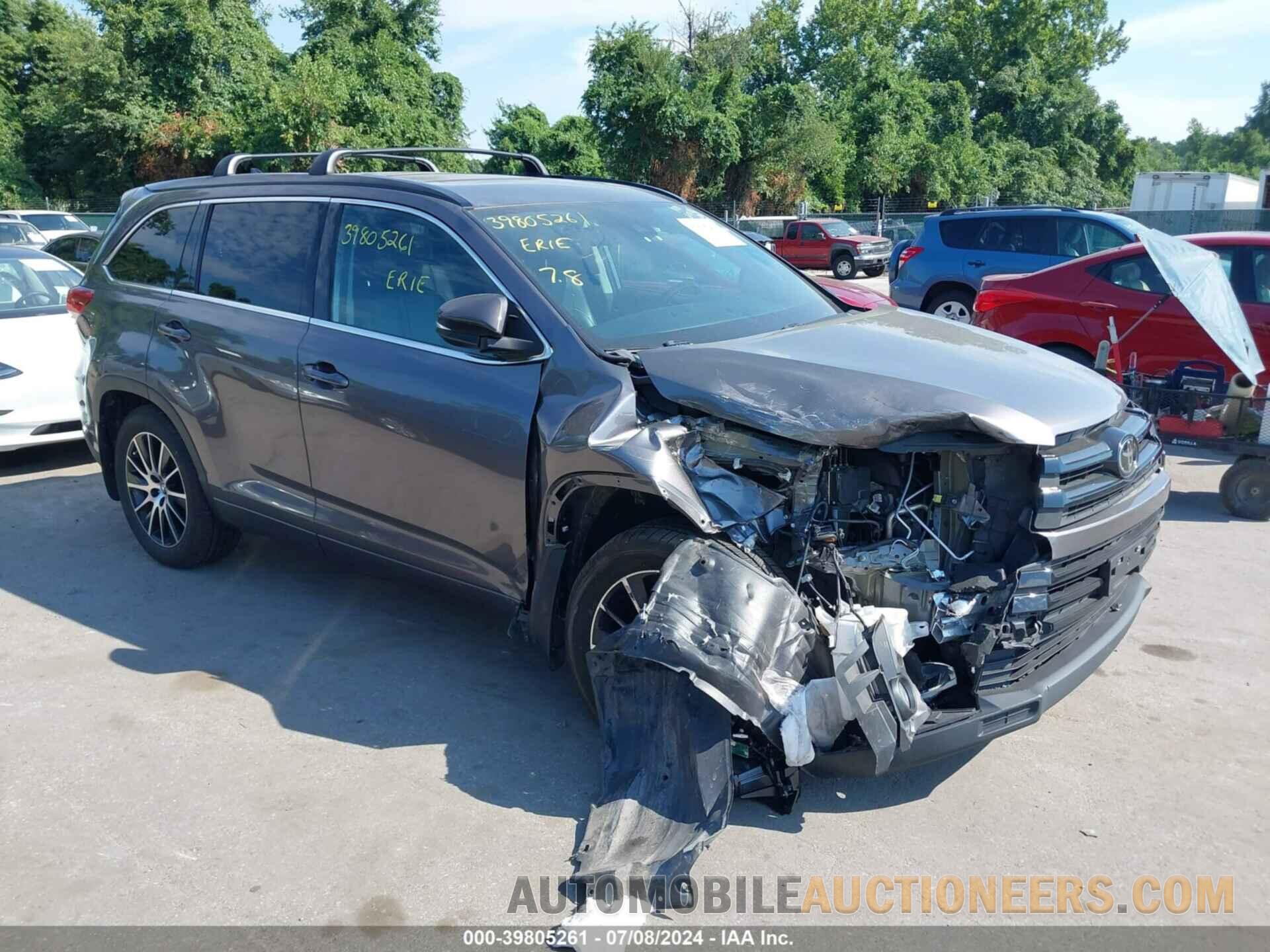 5TDJZRFH2JS551900 TOYOTA HIGHLANDER 2018