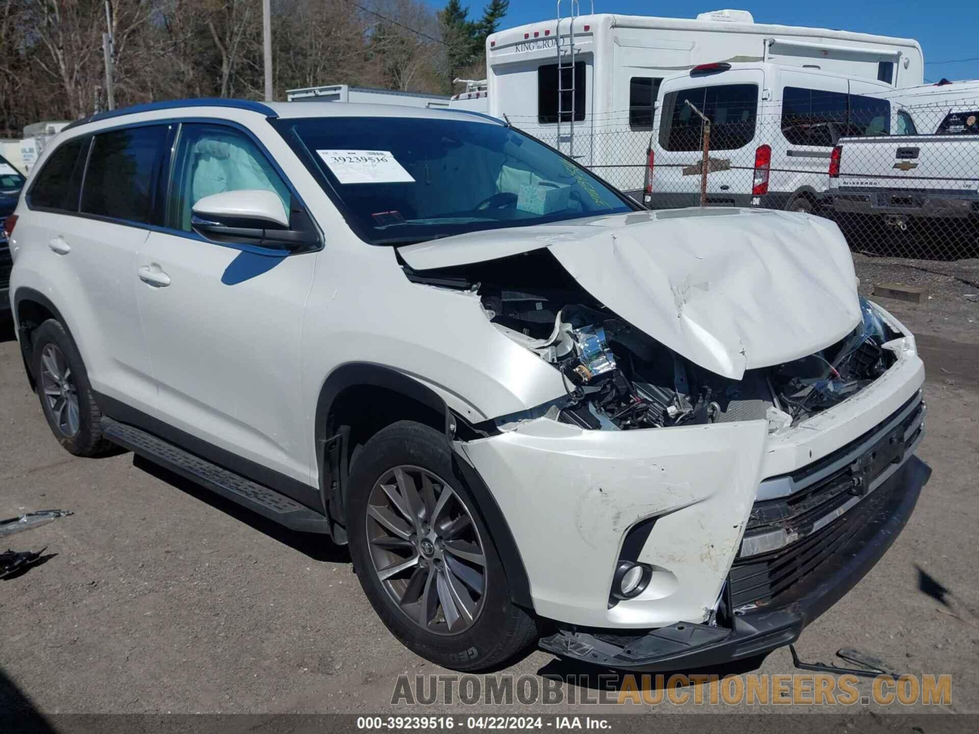 5TDJZRFH2KS588124 TOYOTA HIGHLANDER 2019