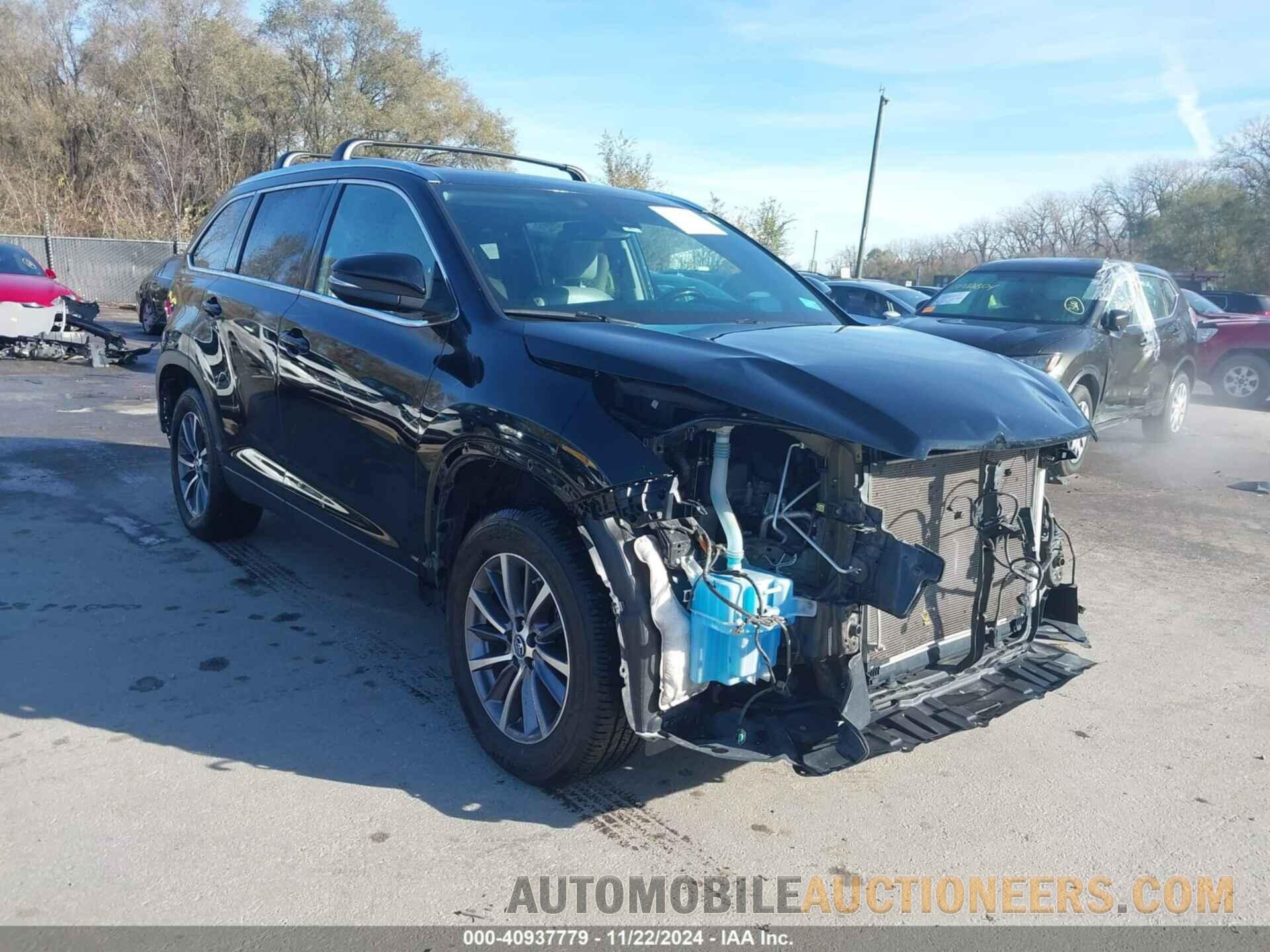 5TDJZRFH2KS604614 TOYOTA HIGHLANDER 2019