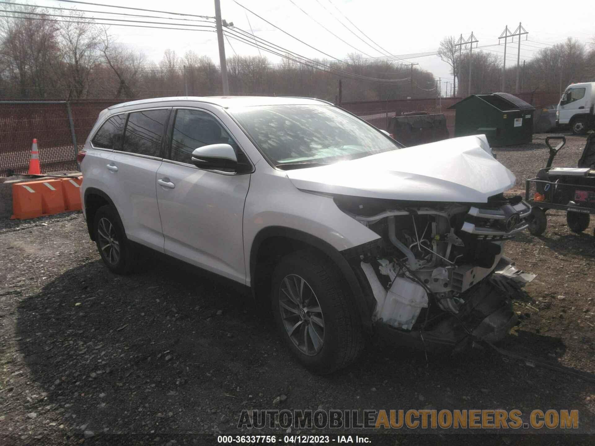 5TDJZRFH2KS614169 TOYOTA HIGHLANDER 2019