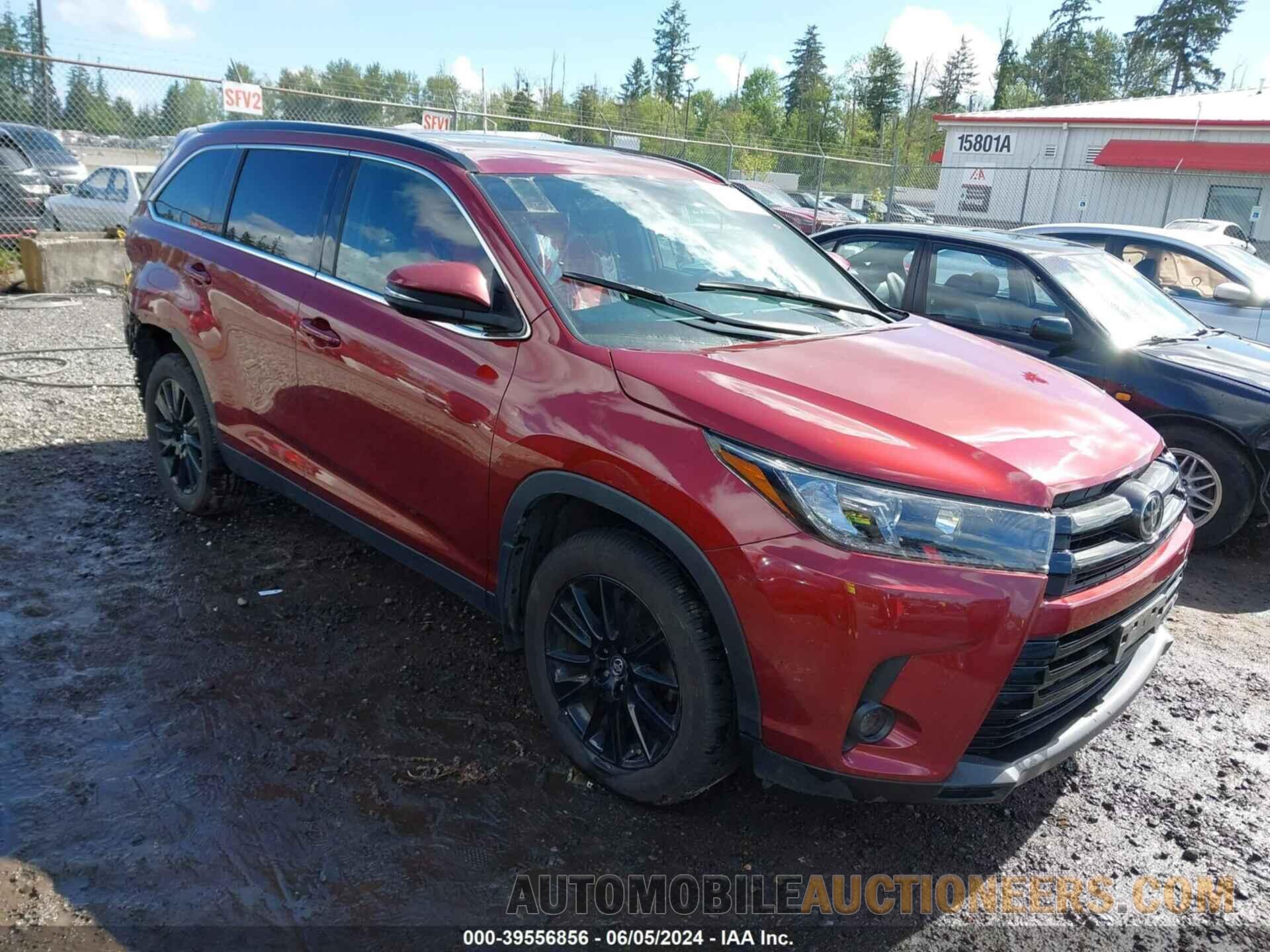 5TDJZRFH2KS625172 TOYOTA HIGHLANDER 2019