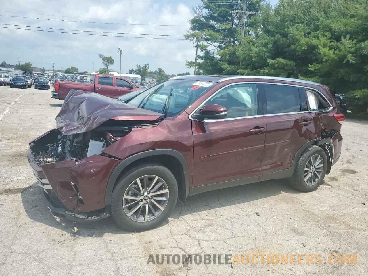 5TDJZRFH2KS722078 TOYOTA HIGHLANDER 2019