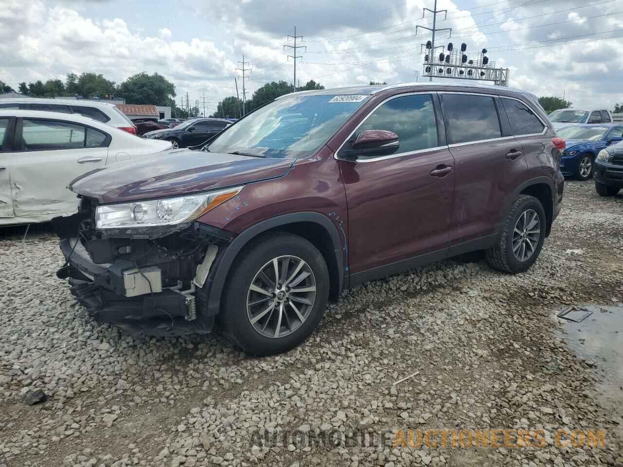 5TDJZRFH2KS740225 TOYOTA HIGHLANDER 2019