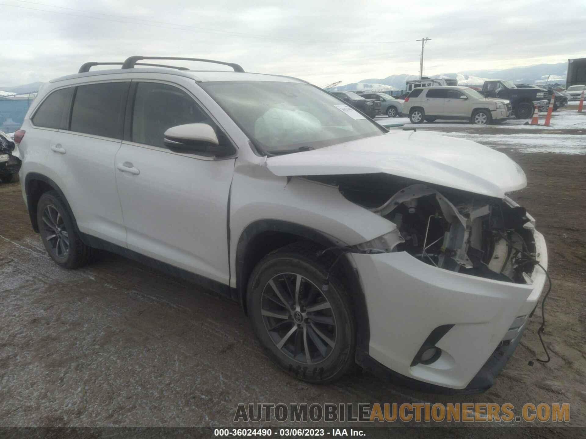 5TDJZRFH2KS948587 TOYOTA HIGHLANDER 2019