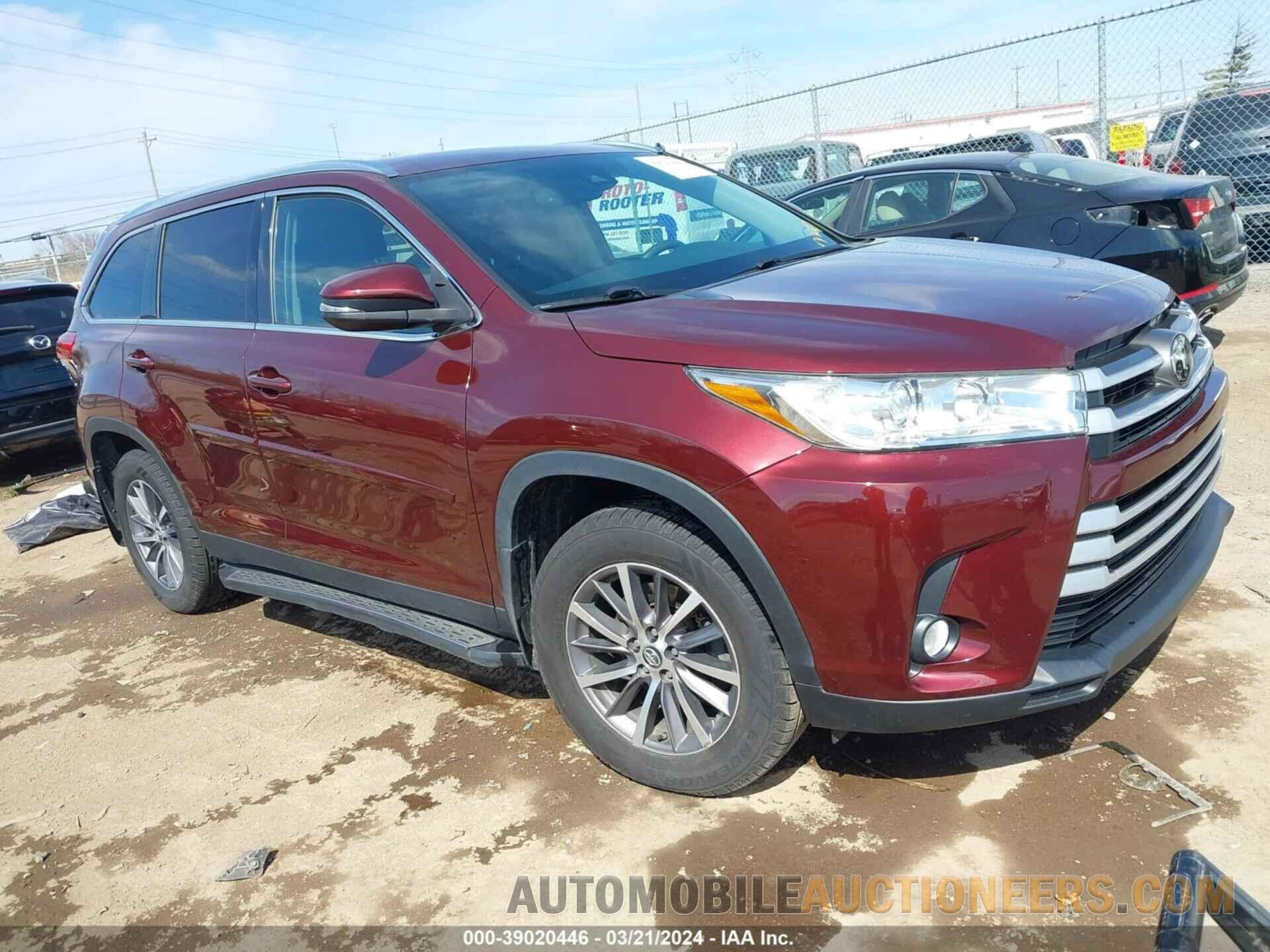 5TDJZRFH2KS955281 TOYOTA HIGHLANDER 2019