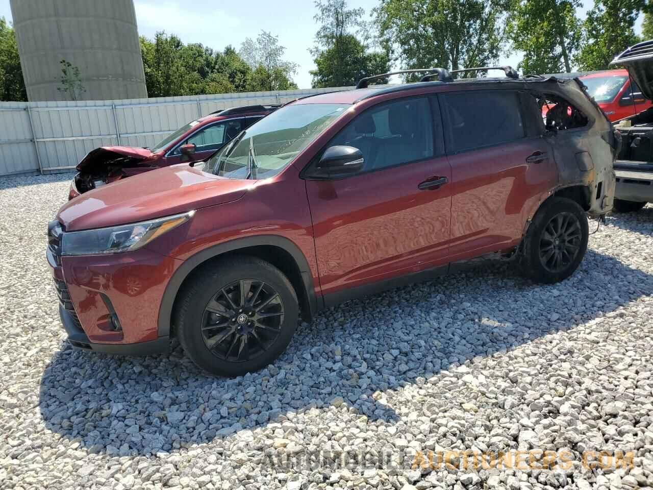 5TDJZRFH2KS985834 TOYOTA HIGHLANDER 2019