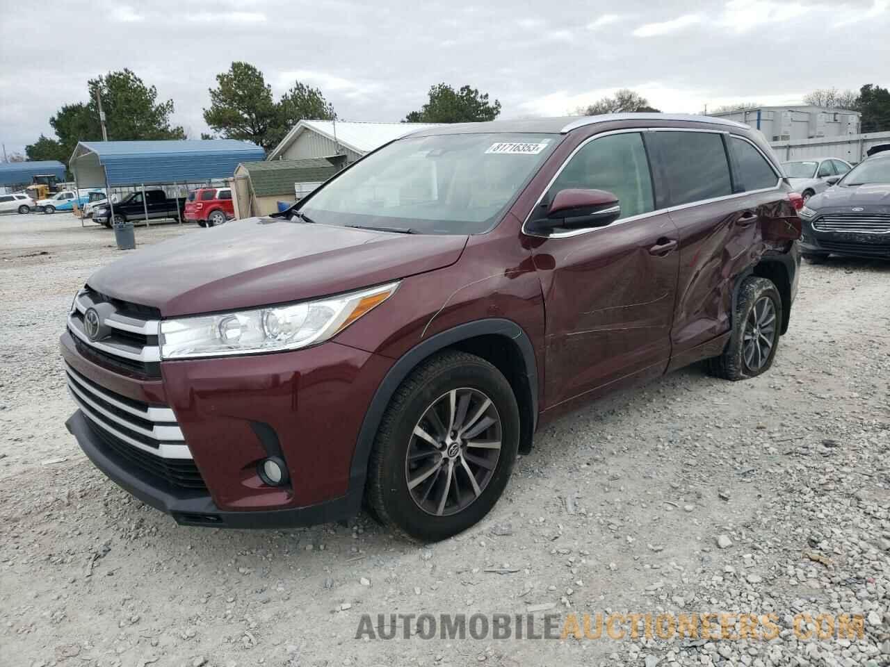 5TDJZRFH3HS407363 TOYOTA HIGHLANDER 2017