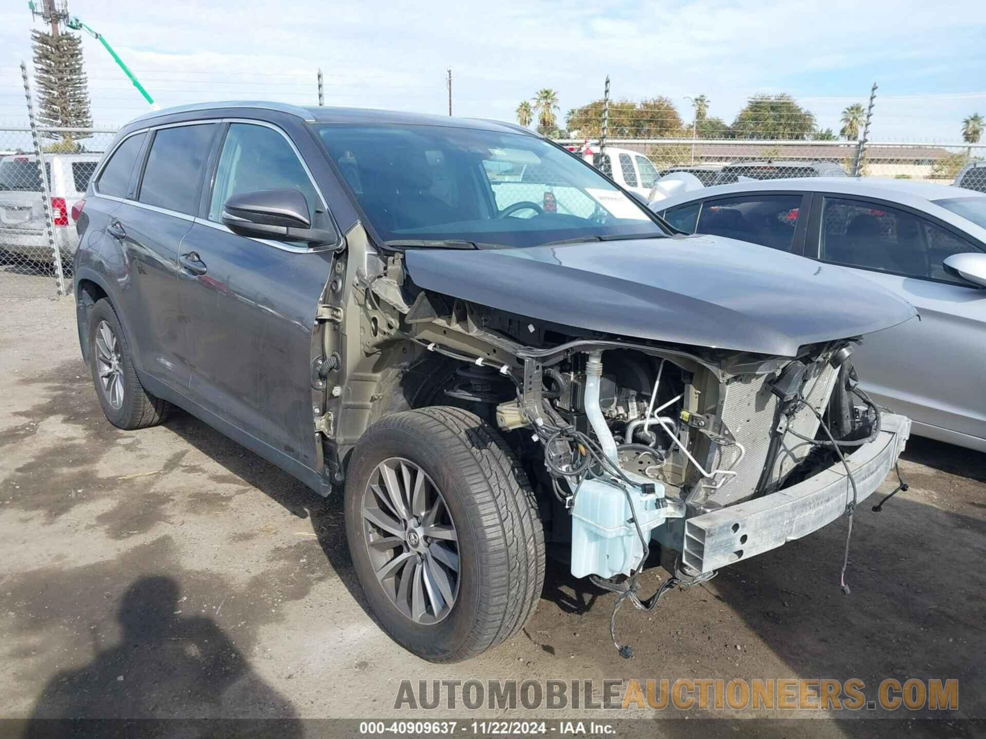 5TDJZRFH3KS597401 TOYOTA HIGHLANDER 2019